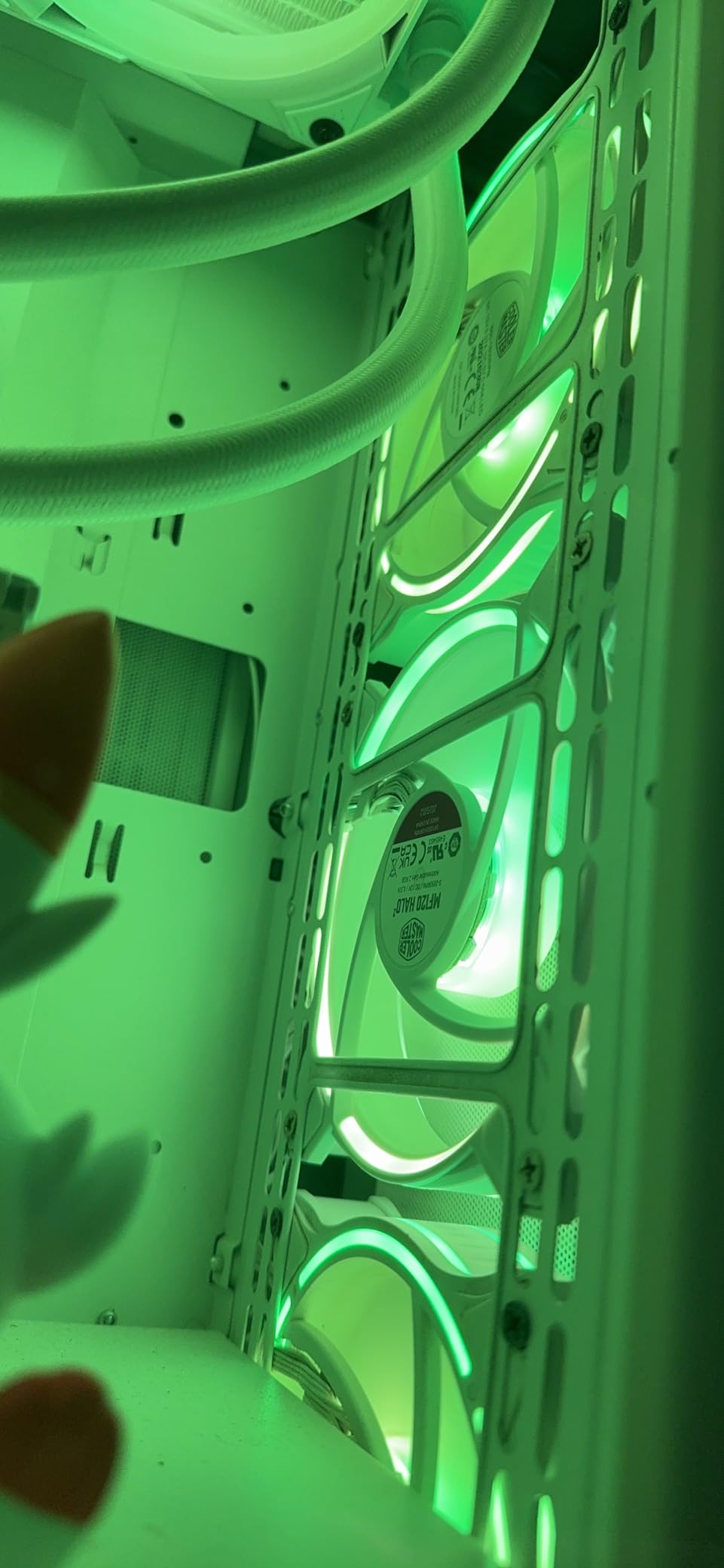 Cooler Master MF120 Halo² White PC Case Fan - 120mm Dual-Loop aRGB Rings - Dynamic PWM 2,050 RPM customer photo 1