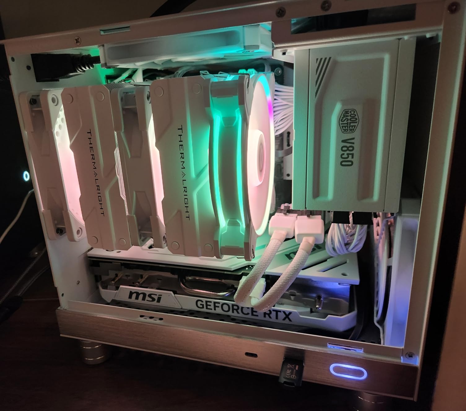 Cooler Master MF120 Halo² White PC Case Fan - 120mm Dual-Loop aRGB Rings - Dynamic PWM 2,050 RPM customer photo 2