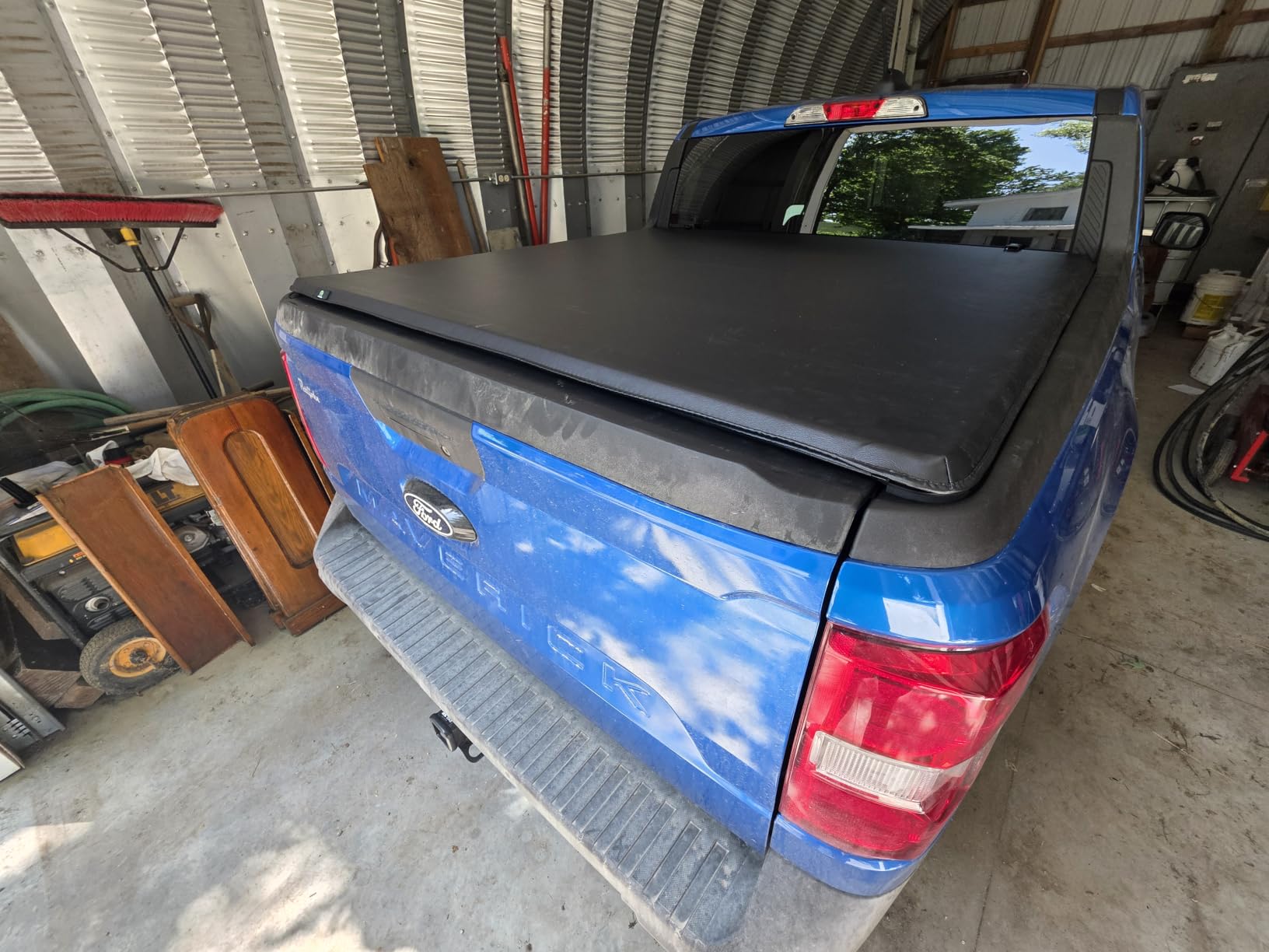 AUTOSAVER88 Soft Roll Up Truck Bed Tonneau Cover Compatible with 2022 2023 2024 2025 2026 Ford Maverick 4.5 Feet Bed customer photo 2