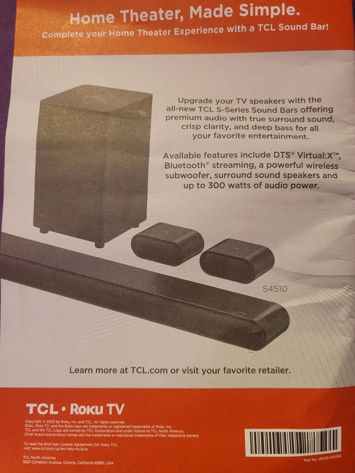 TCL 40-Inch Class S3 1080p LED Smart TV with Roku TV (40S350R, 2023 Model) customer photo 1