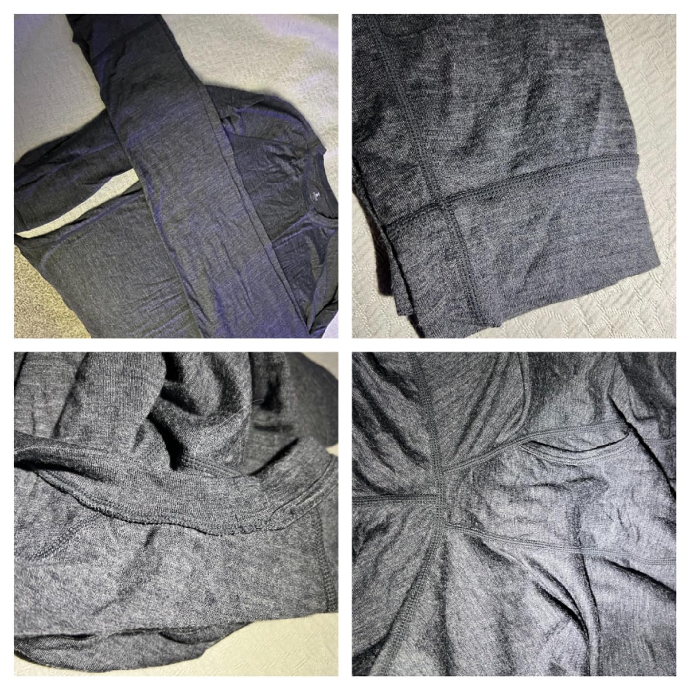 Men's 100% Merino Wool Base Layer Sets Lightweight Active Base Layer for Ski customer photo 1