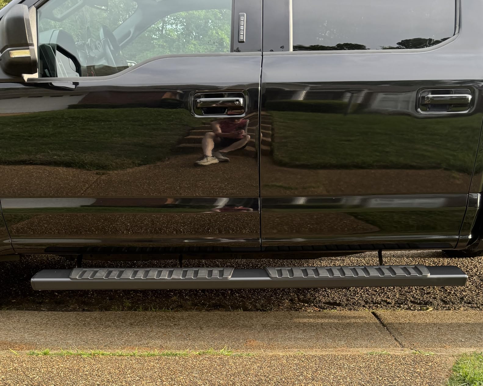 AUTOSAVER88 6 Inches Running Boards for 15-26 Ford F150 SuperCrew Cab | Fit 17-26 F250 F350 Crew Cab, 6In Aluminum Side Steps, 450Lbs Truck Nerf Bars, Black Textured Step Rails, Grooved Anti-Slip customer photo 1