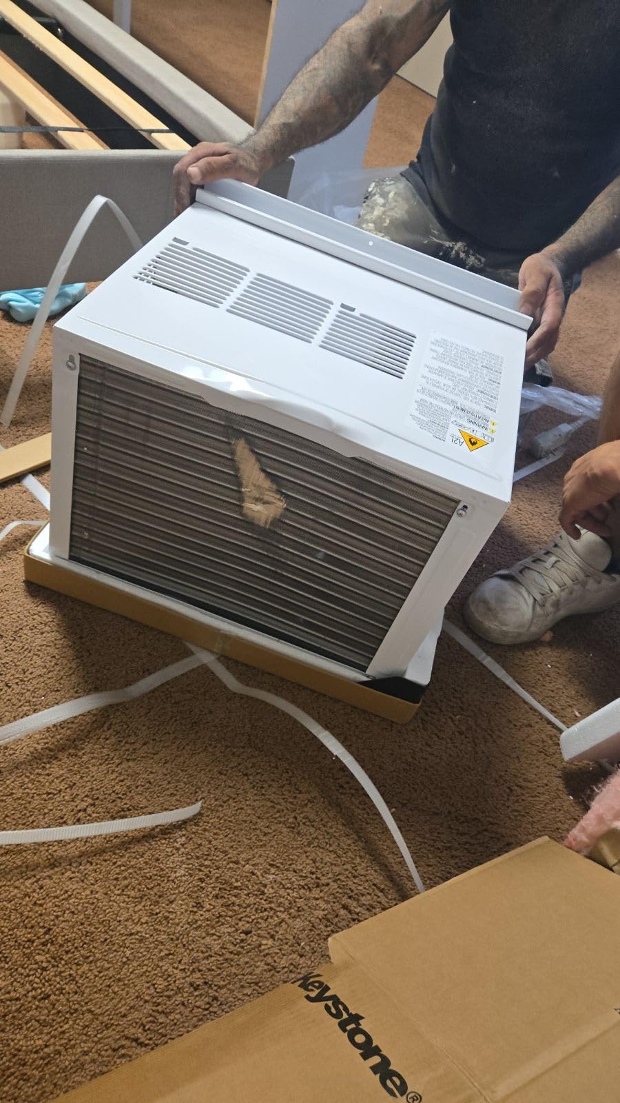 Keystone 8,000 BTU Window Air Conditioner with 3,500 BTU Supplemental Heating, 115V, Window AC Unit with Supplemental Heat for Bedroom, Living Room, Small-Medium Rooms up to 350 Sq.Ft. customer photo 2