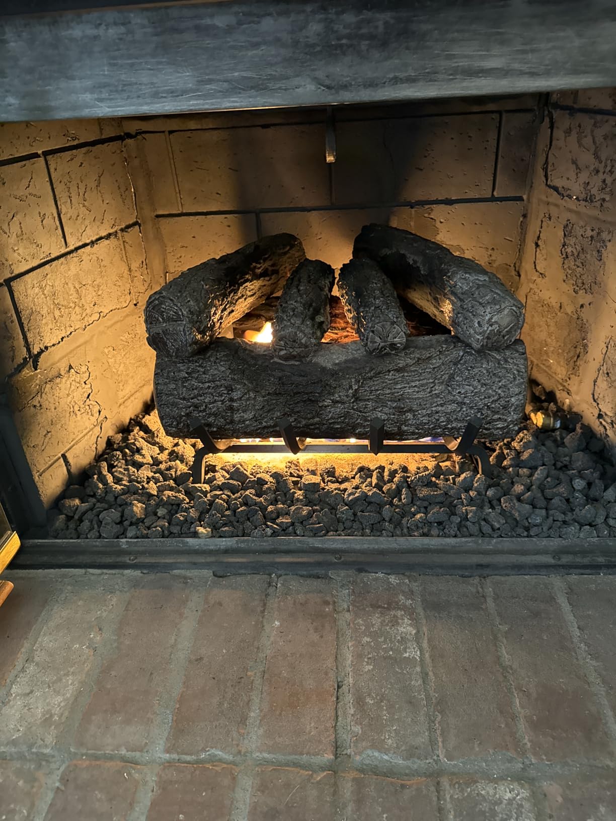 Peterson Fyreside 18-inch Live Oak Log Set with Vented Burner and Gas Connection Kit. Match Lit (Natural Gas Only) customer photo 2