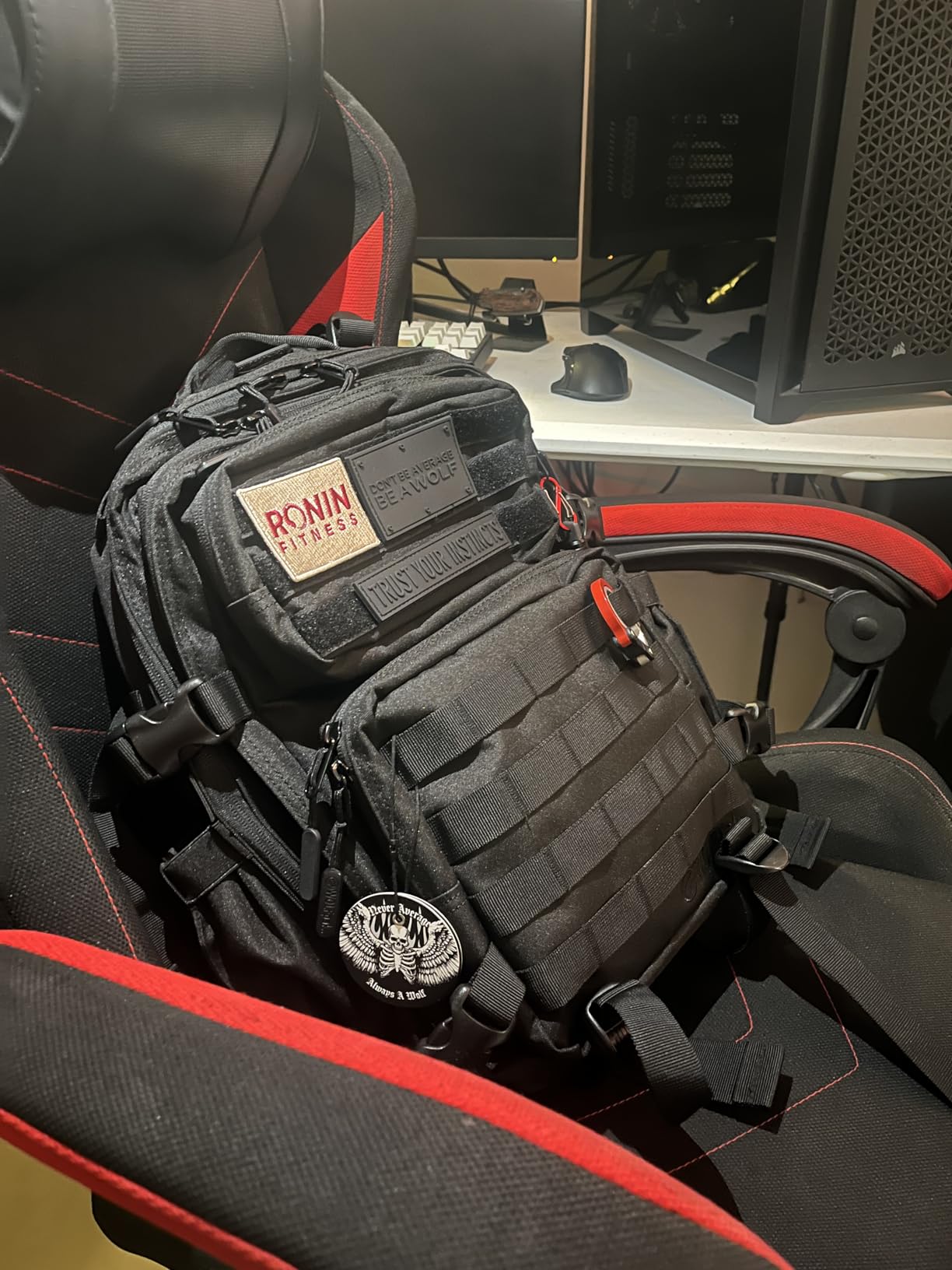 WOLFpak 25L Athletic Gym Backpack - Durable 1000D Waterproof Oxford Material with MOLLE Webbing, Laptop Pocket customer photo 1