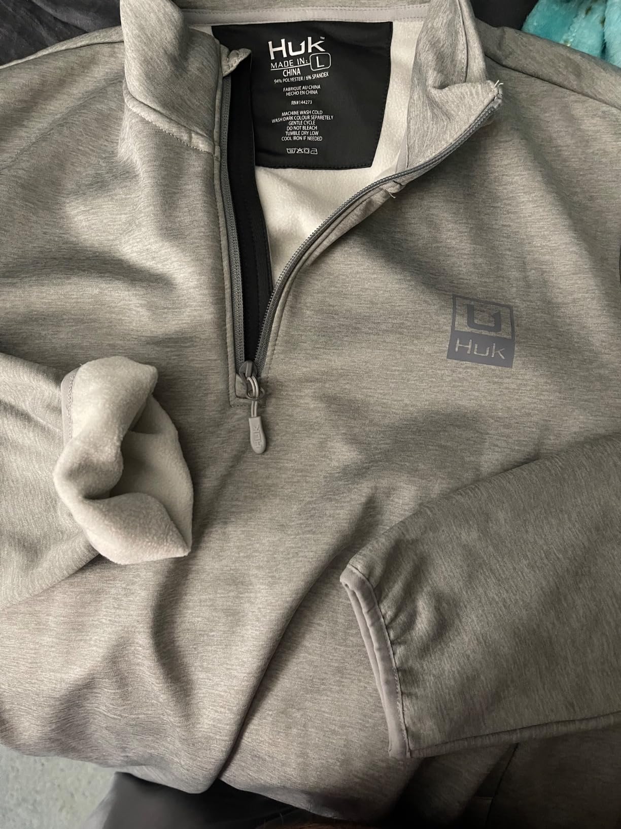 HUK Men's Coldfront+ 1/4 Zip, Performance Fishing Jacket customer photo 1