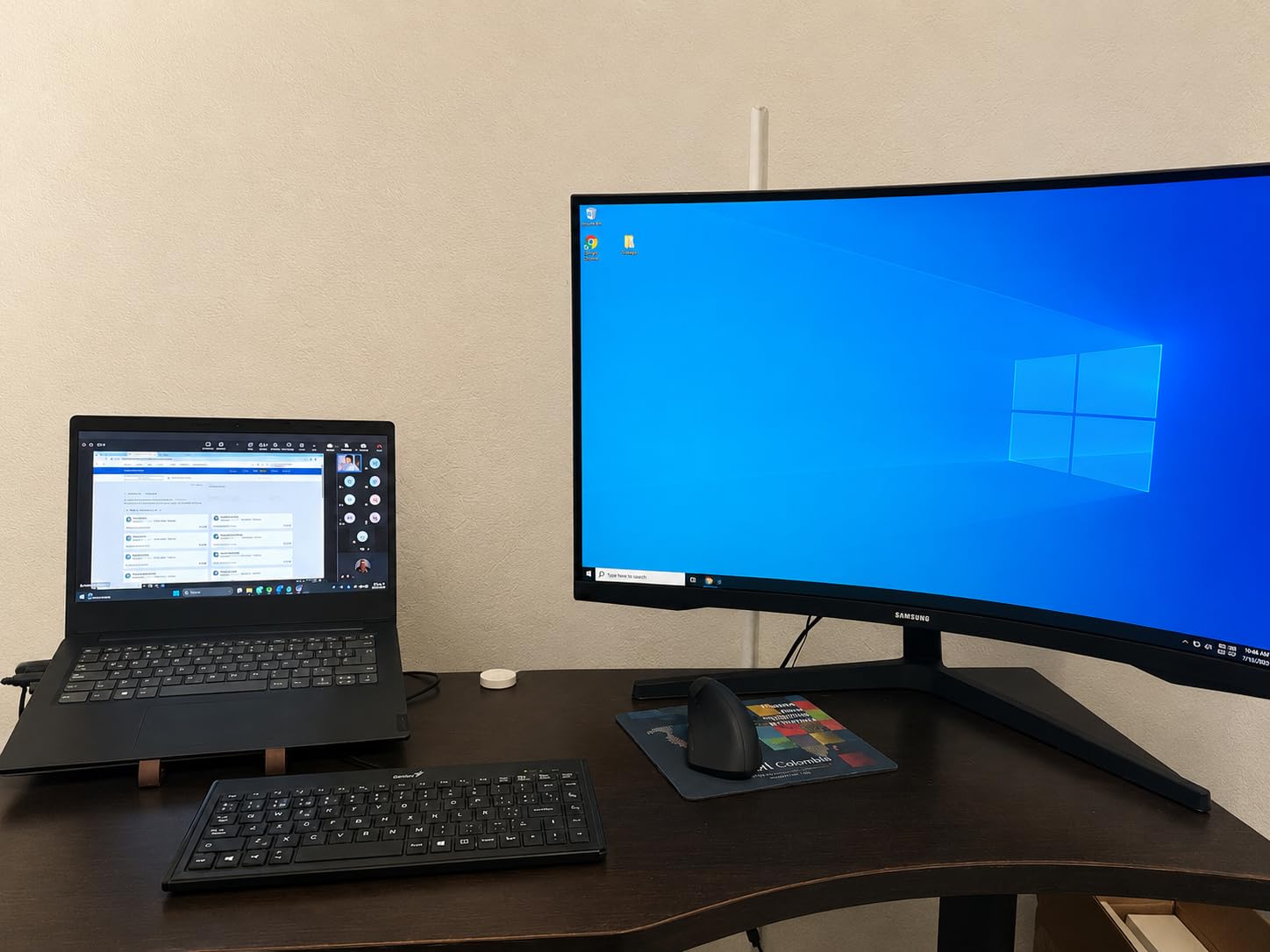 Samsung 27-Inch Odyssey G55C Series QHD 1000R Curved Gaming Monitor, 1ms(MPRT), HDR10, 165Hz, AMD Radeon FreeSync, Eye Care (LS27CG552ENXZA) customer photo 1