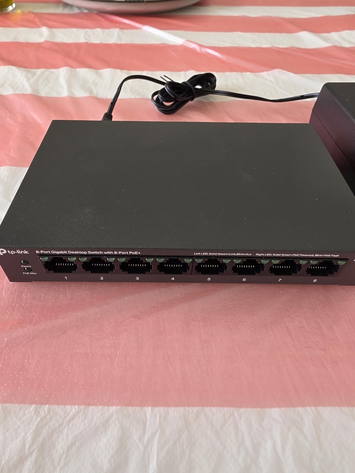 TP-Link LS108GP | 8 Port PoE Gigabit Ethernet Switch | 8 PoE+ Port @ 62W | Plug & Play | Extend Mode | PoE Auto Recovery customer photo 1