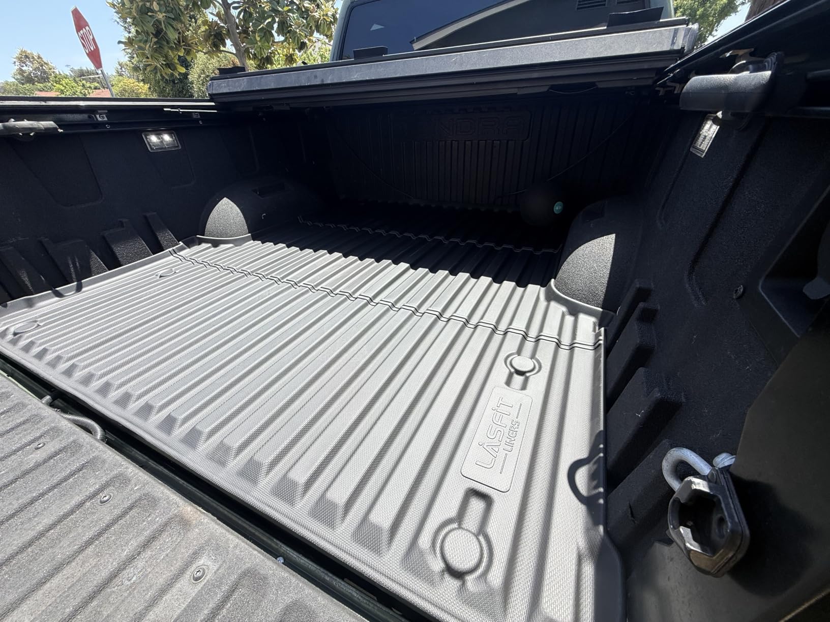 LASFIT Truck Bed Mat for Ford Maverick 2026 2025 2024 2023 2022 Hybrid & Gasoline TPE All Weather Truck Bed Liner Custom Fit Bed Mat(Not fit with Drop-in Bed Liner), 1PC Black customer photo 1
