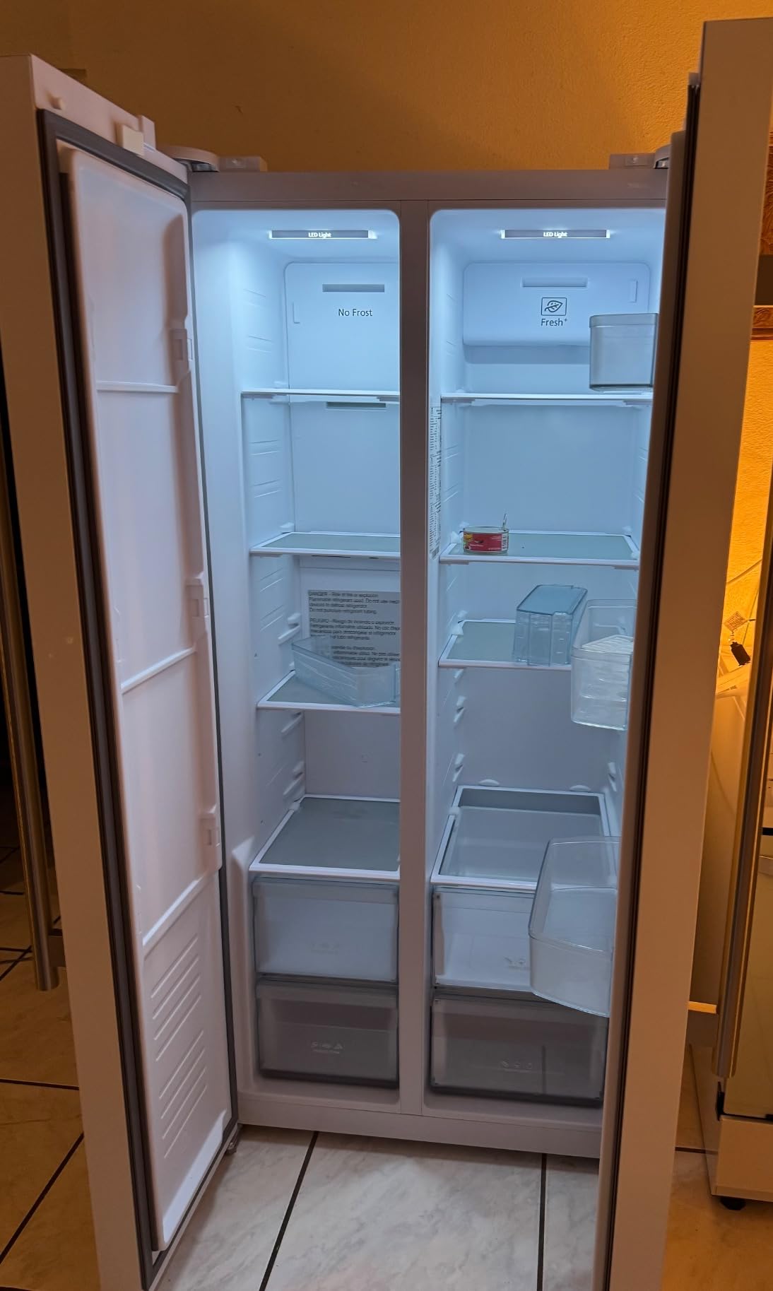 Forno Salerno 33-inch Side-by-Side Refrigerator - 15.6 Cu.Ft. Refrigerator for Kitchen with LED Touch Control, Fast Cool, Fast Freeze, White customer photo 1