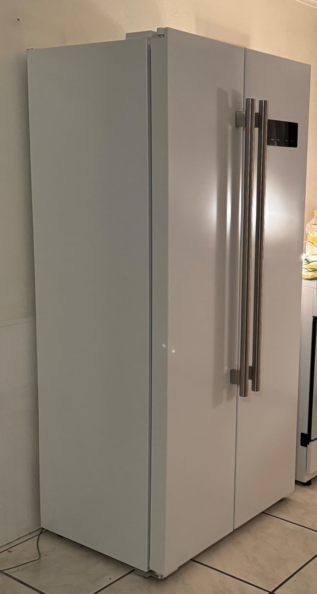 Forno Salerno 33-inch Side-by-Side Refrigerator - 15.6 Cu.Ft. Refrigerator for Kitchen with LED Touch Control, Fast Cool, Fast Freeze, White customer photo 2