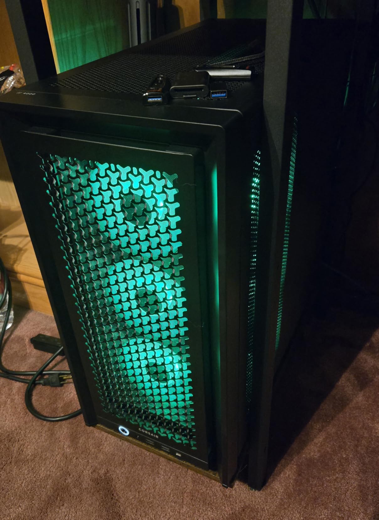 CORSAIR RS140 ARGB 140mm PWM Fans Dual Pack - Daisy-Chain Connection - Low-Noise - Magnetic Dome Bearing - Black customer photo 2