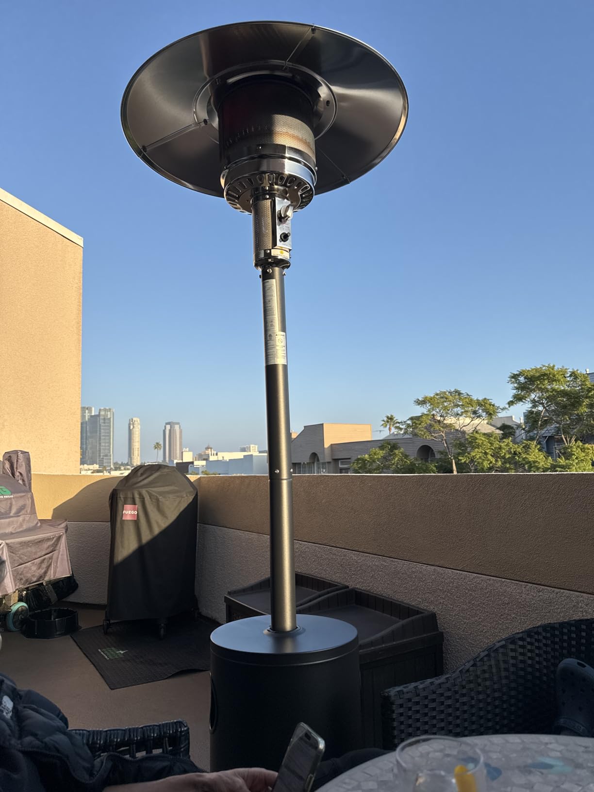 EAST OAK 55,000 BTU Propane Patio Heater with Round Table & Stainless Steel Burner customer photo 2