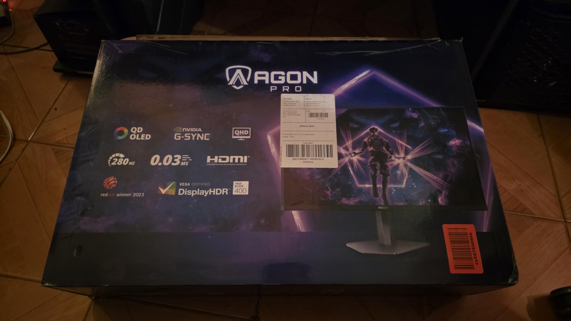 AOC Agon Pro 27 Inch Gaming Monitor QD-OLED Up to 280Hz 0.03ms, AG276QZD2 customer photo 2