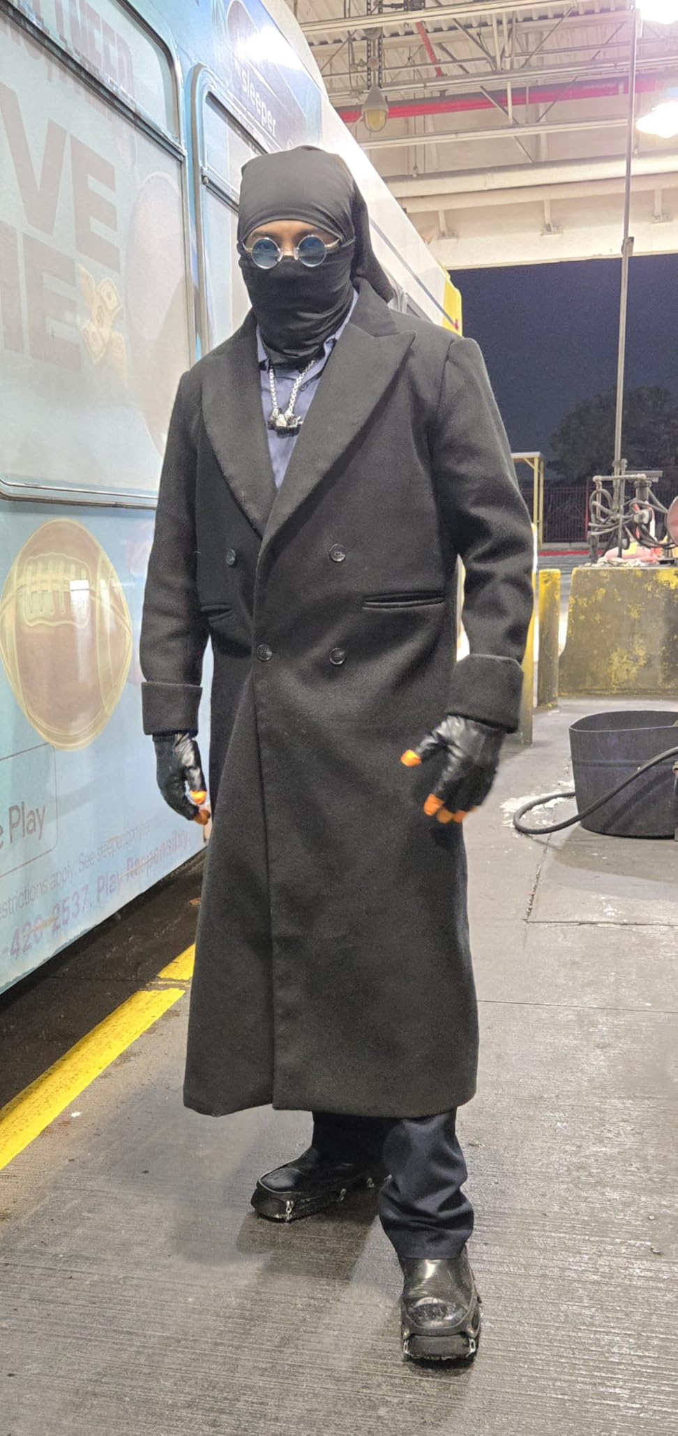 Runcati Mens Full Length Long Trench Coat Double Breasted Classic Overcoat | Notched Lapel, Long Jacket, Winter Overcoat, winter outerwear customer photo 2
