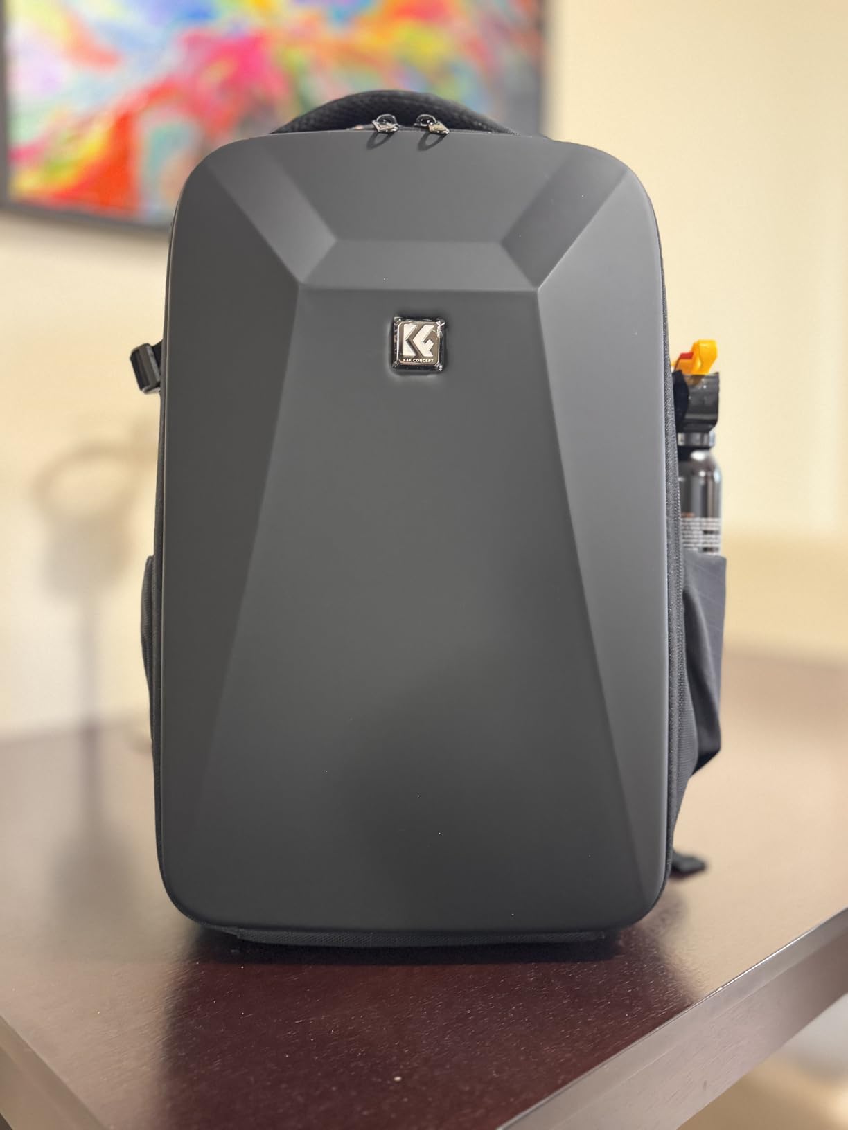 K&F CONCEPT Camera Backpack, Hardshell Photography DSLR Camera Bag | 15-15.6 Inch Laptop Compartment, Waterproof, Hard Shell Camera Case, Compatible with Canon/Nikon/Sony/DJI Mavic Drone, B07 customer photo 1