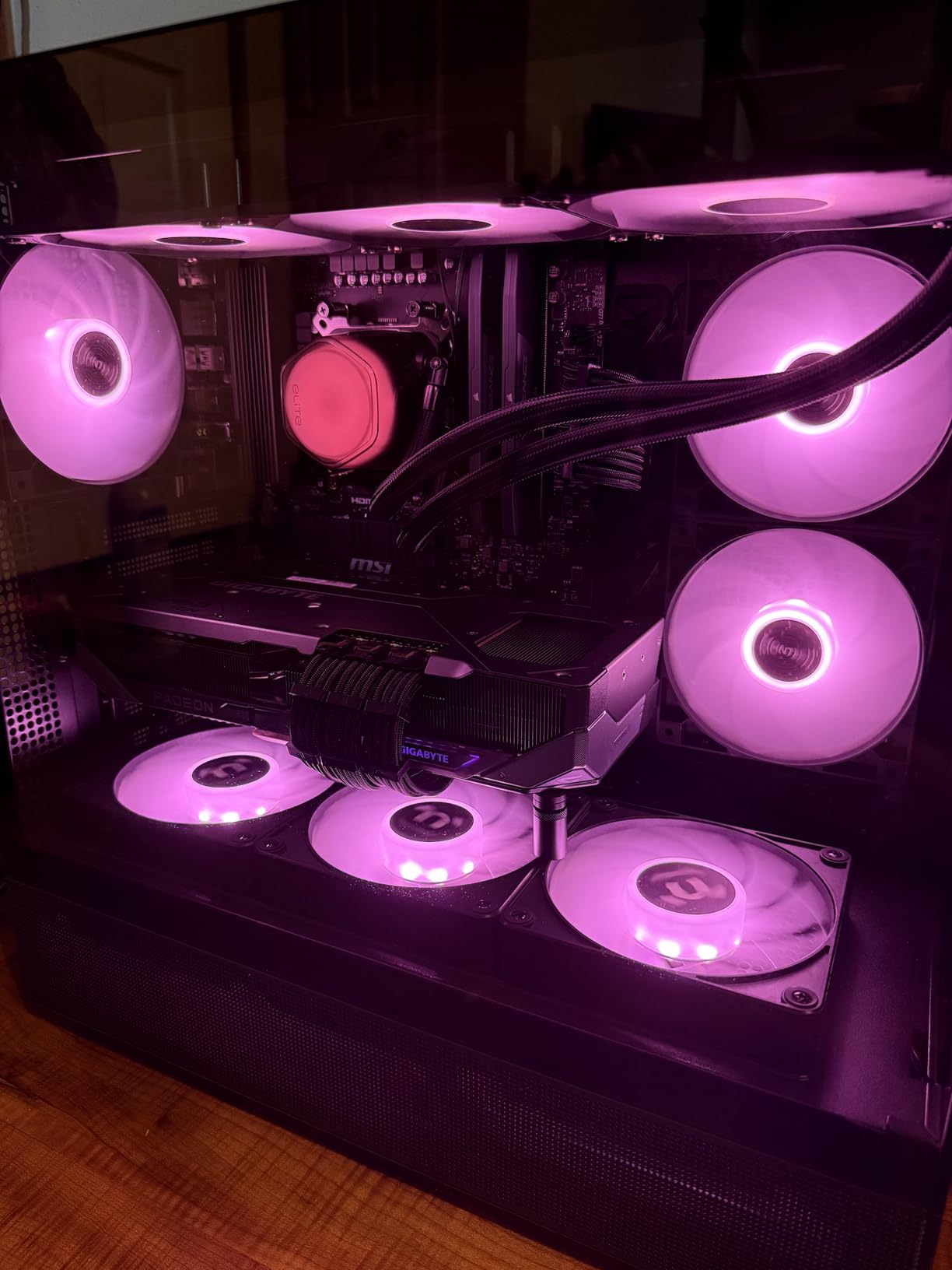 Thermaltake CT120 EX ARGB Reverse PC Cooling Fan 3-Pack - Magnetic Connection - 5V Motherboard Sync - 120mm customer photo 1