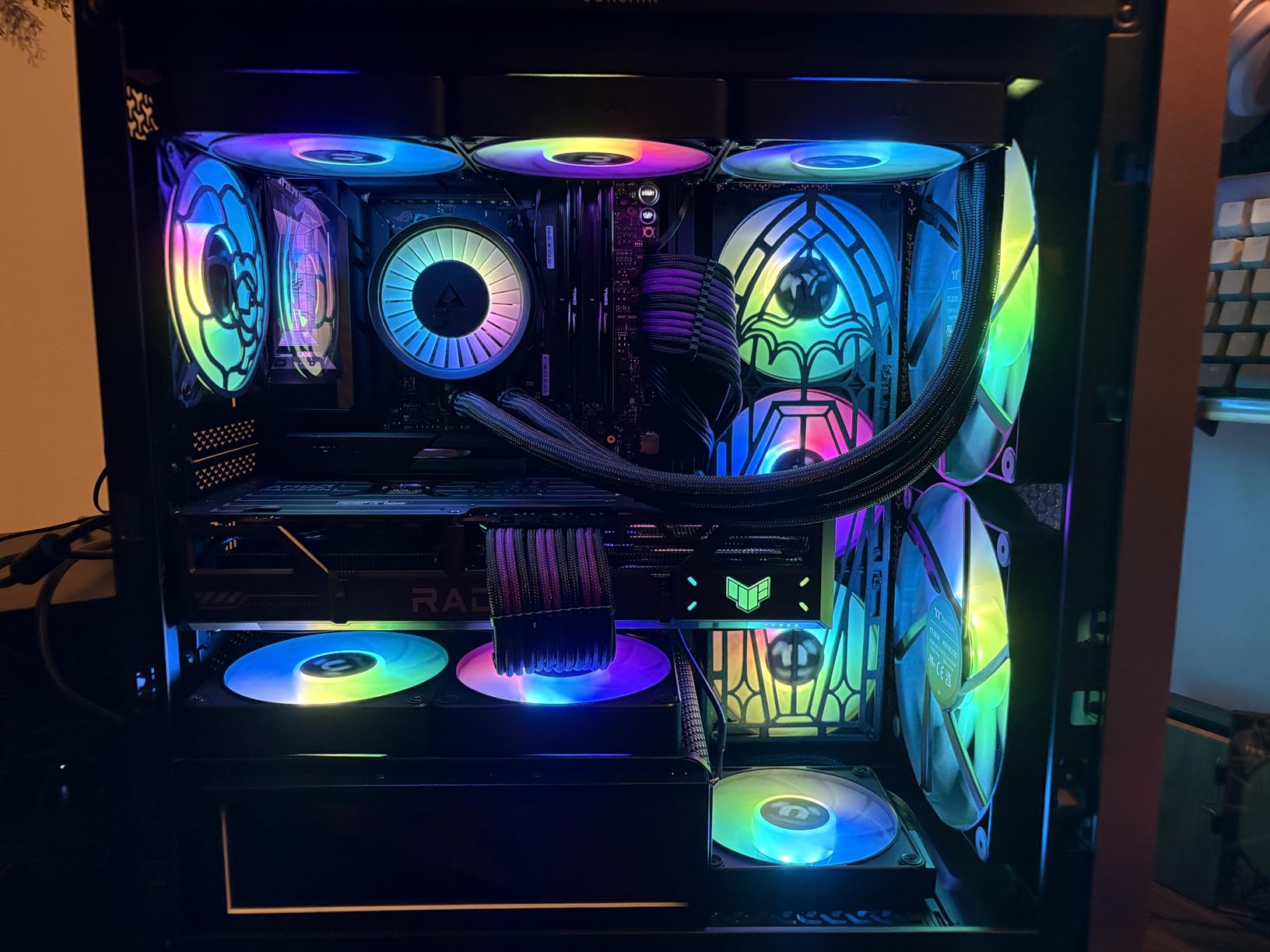 Thermaltake CT120 EX ARGB Reverse PC Cooling Fan 3-Pack - Magnetic Connection - 5V Motherboard Sync - 120mm customer photo 2