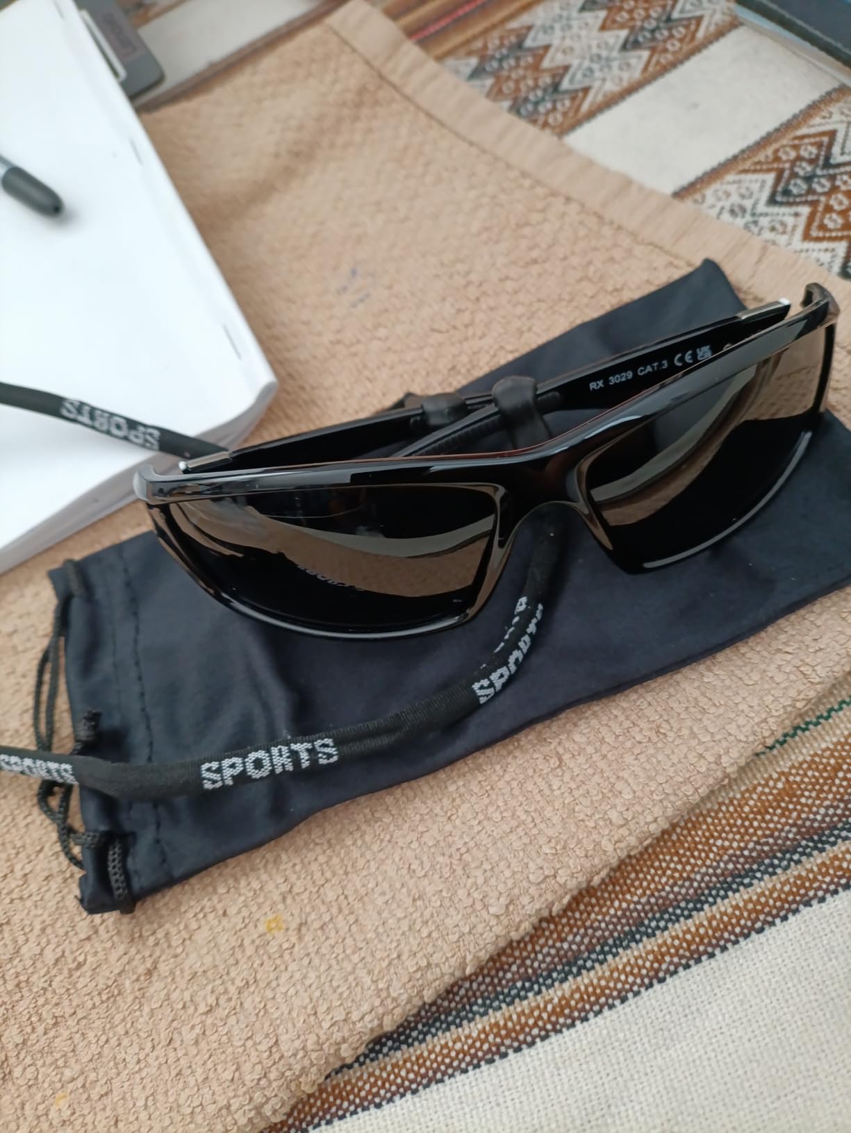 3 Pack Polarized Sports Sunglasses for Men, Mens Sunglasses Wrap Around UV Protection for Cycling Fishing Driving customer photo 1
