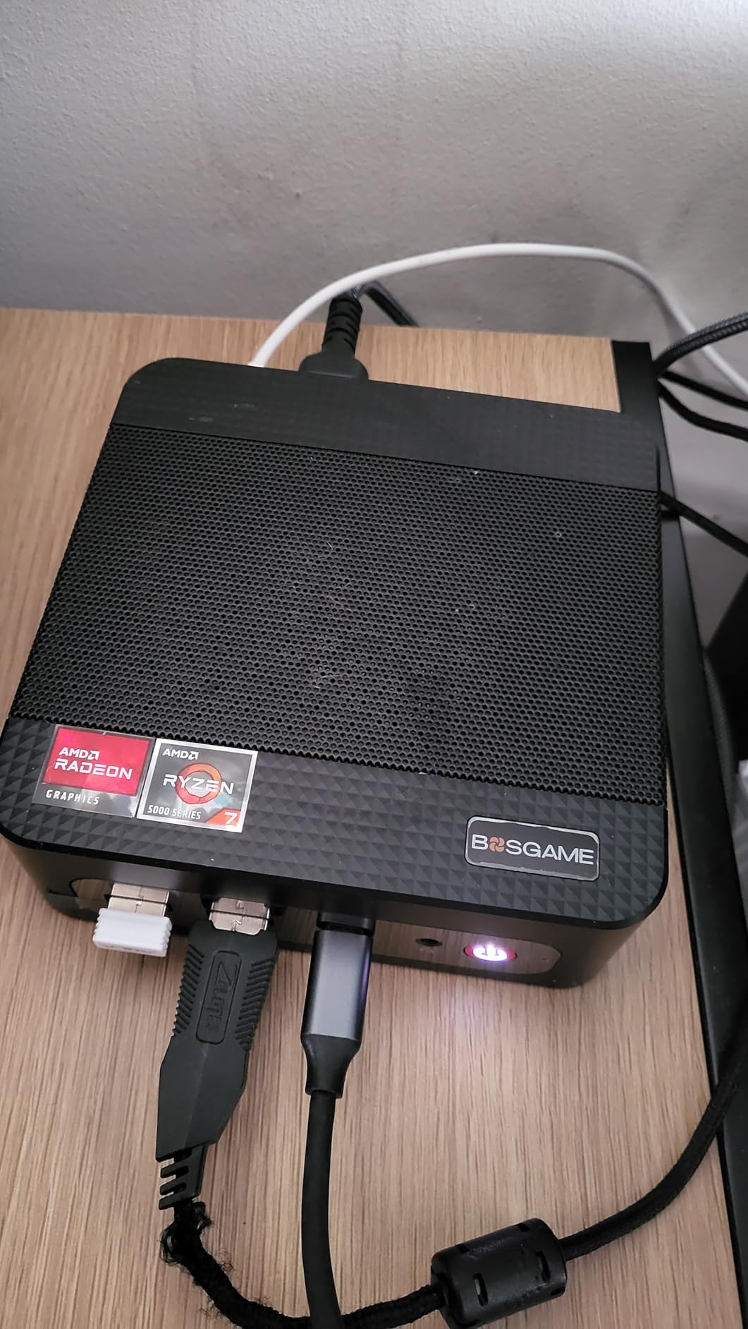 BOSGAME P4 Ultra Mini PC Ryzen 7 7730U 16GB DDR4 1TB PCIe SSD, Dual 2.5G LAN, WiFi 6E, BT5.2, Triple 4K Display, Home Office & Gaming customer photo 1
