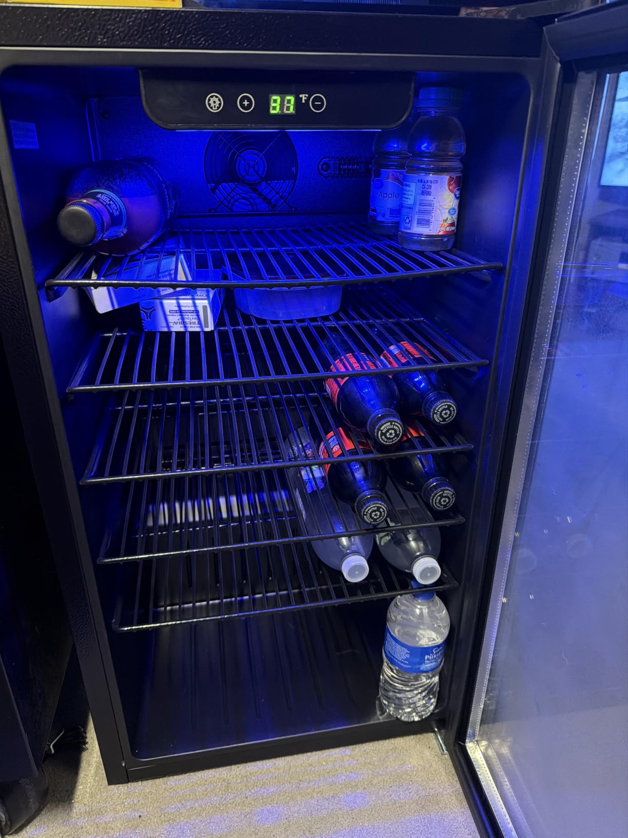 EUHOMY 145 Can Mini Fridge, 4.5 Cu.ft Beverage Refrigerator with Glass Door customer photo 2