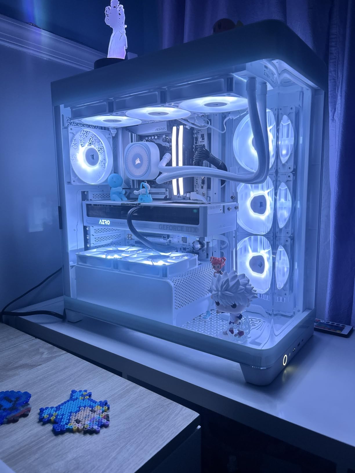 CORSAIR Nautilus 360 RS ARGB Liquid CPU Cooler - 360mm AIO - Low-Noise - Direct Motherboard Connection - Daisy-Chain - Intel LGA 1851/1700, AMD AM5/AM4 - 3X RS120 ARGB Fans Included - White customer photo 2