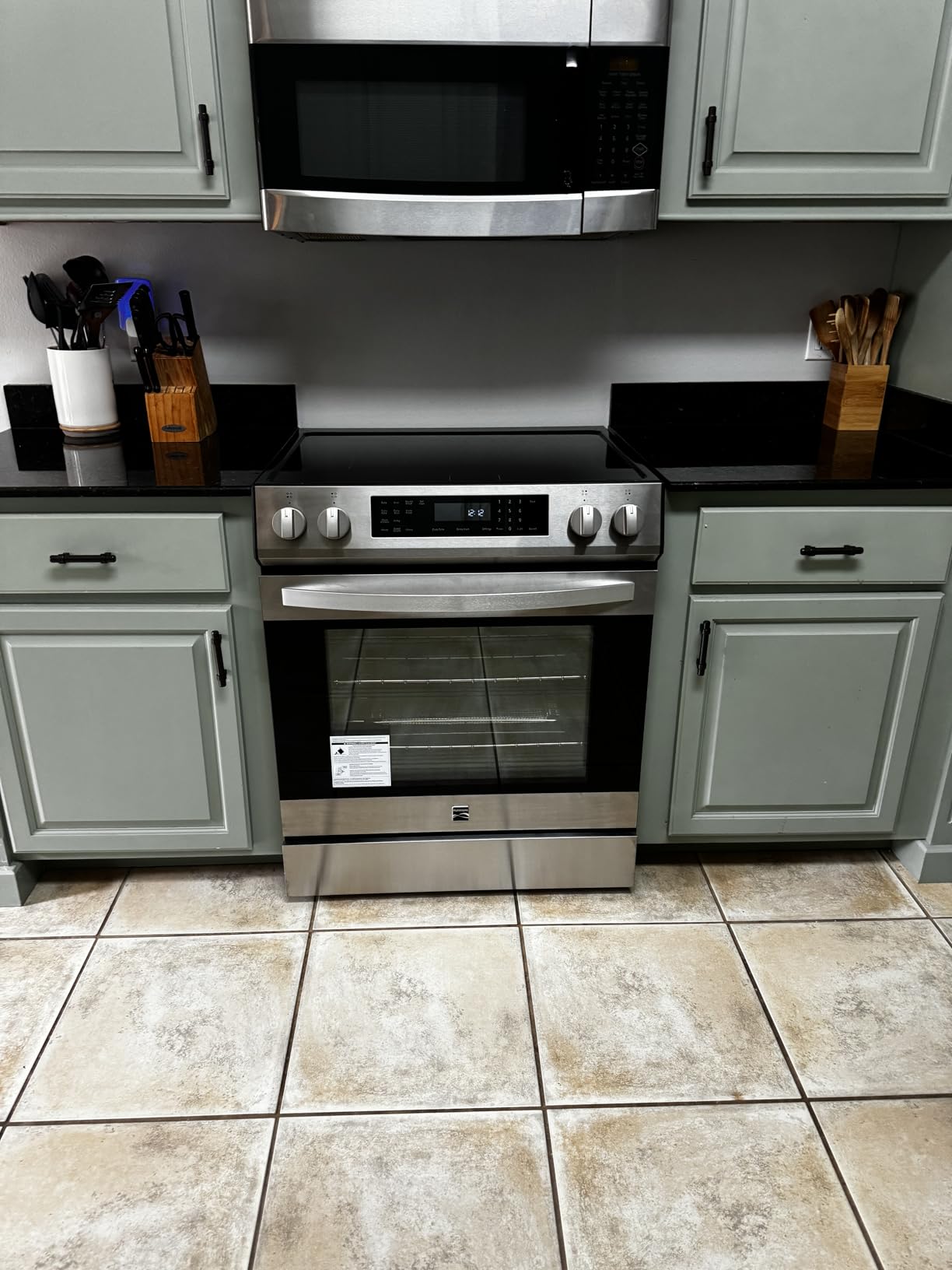 Kenmore 5.6 cu. ft. Electric Induction Range Oven, Stainless Steel customer photo 1