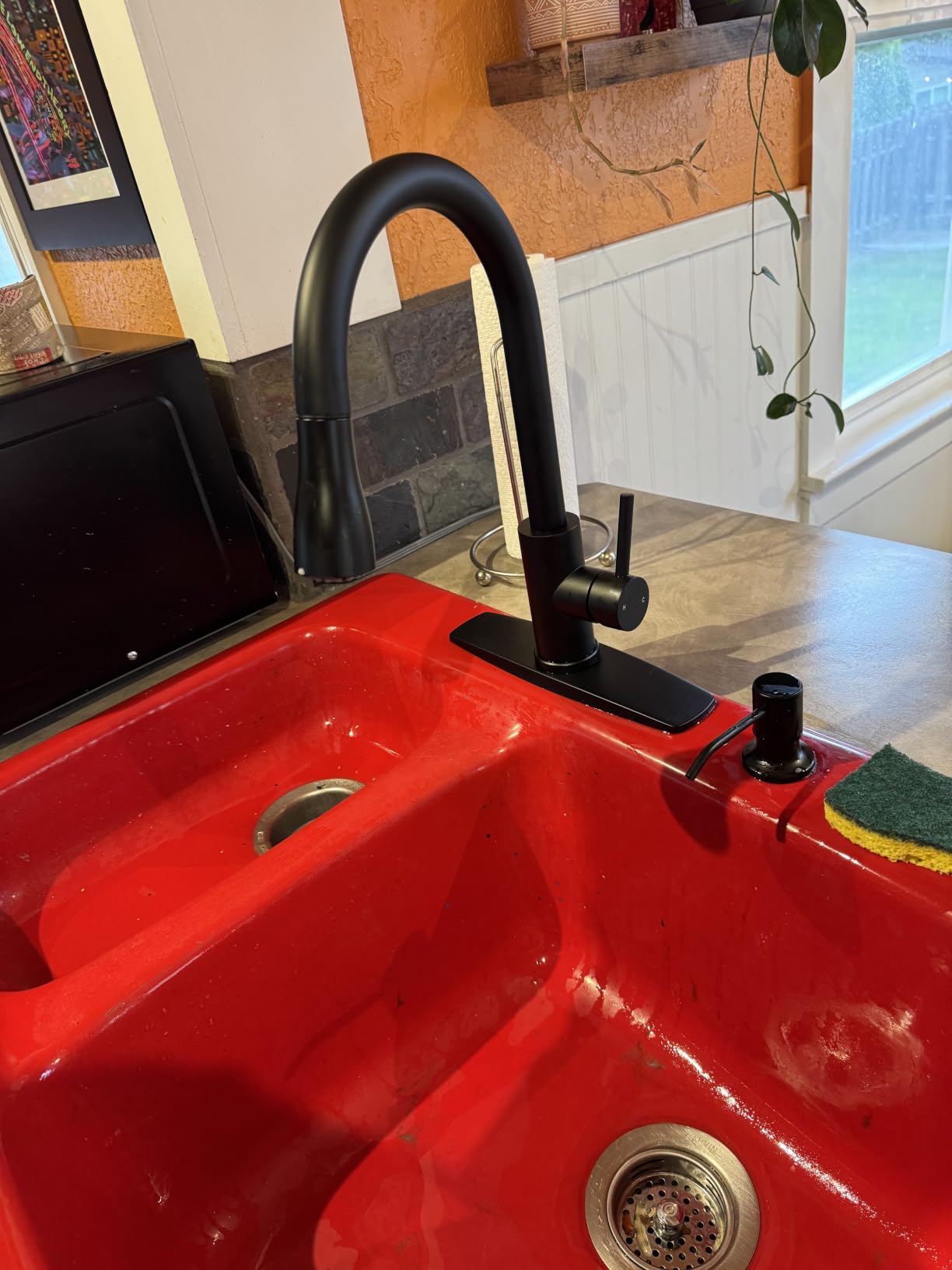FORIOUS Black Touchless Kitchen Faucet with Soap Dispenser, Hands-Free | Smart Motion Sensor, Single Handle Stainless Steel, Contemporary Bar Sink Faucet with Pull Down Sprayer for Laundry RV Camper customer photo 1