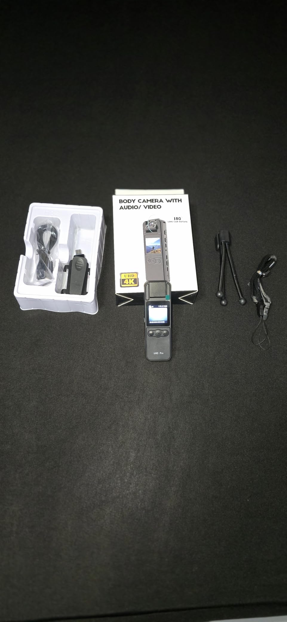 Z11 4K Body Camera with Audio and Video Recording, 128GB Small Body Cam with 180 Degree Rotating Lens, 6HR Battery and Night Vision, Wearable Camera customer photo 2