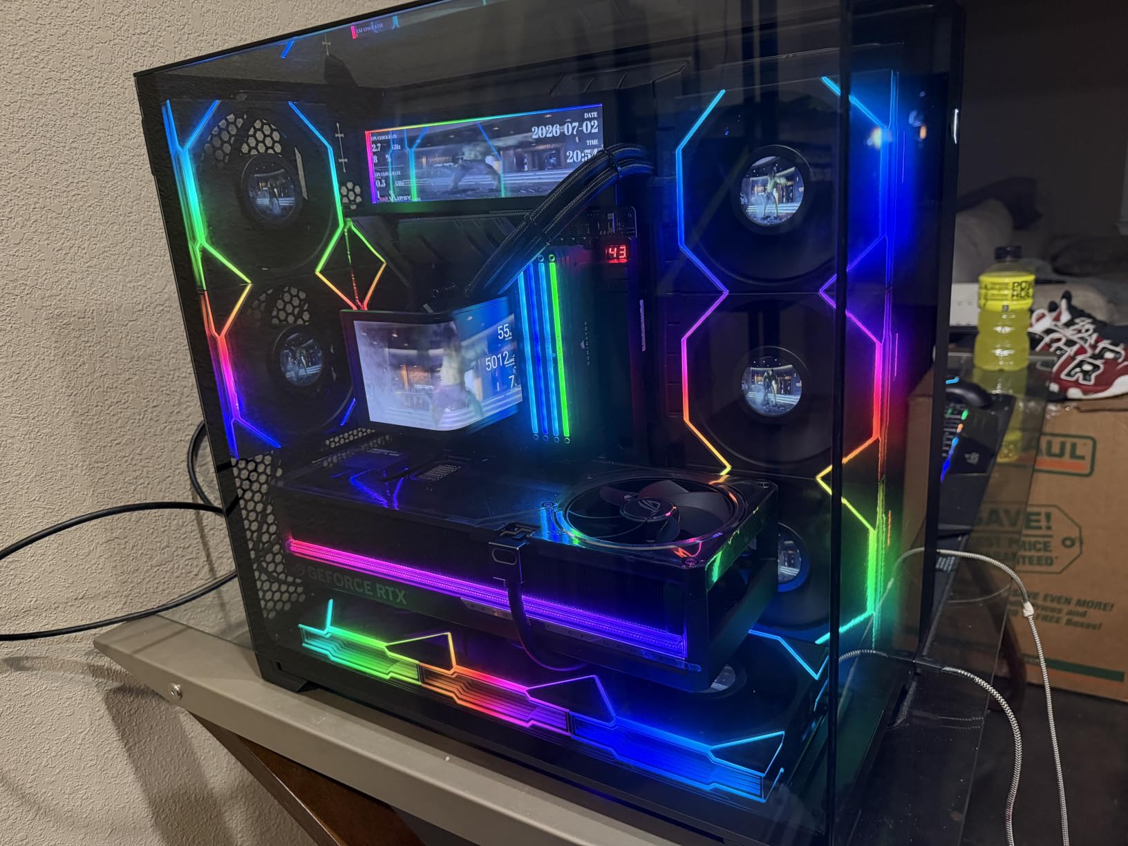 ROG Astral NVIDIA GeForce RTX 5080 16GB GDDR7 OC Edition Gaming Graphics Card (PCIe 5.0, HDMI/DP 2.1, 3.8-Slot, 4-Fan Design, Axial-tech Fans, Patented Vapor Chamber), 3 Year Warranty customer photo 2