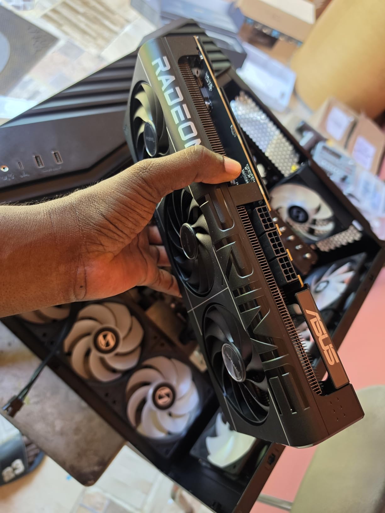 Prime AMD Radeon RX 9070 XT 16GB GDDR6 OC Edition Graphics Card, AMD (PCIe 5.0, HDMI/DP 2.1, 2.5-Slot Design, Axial-tech Fans, Ball Bearings, Dual BIOS, GPU Guard), 3 Year Warranty customer photo 2