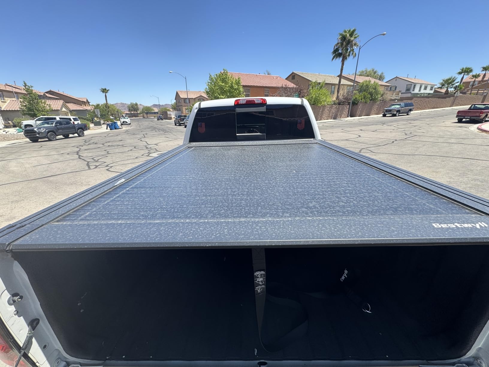 Retractable Hard Tonneau Cover Fits 2014-2026 Chevy Silverado 1500 & GMC Sierra 1500 Short Bed 6.6 Ft | Spring-Loaded | Dual T-Slot | Not Compatible with Sierra EV | BY44A | customer photo 2