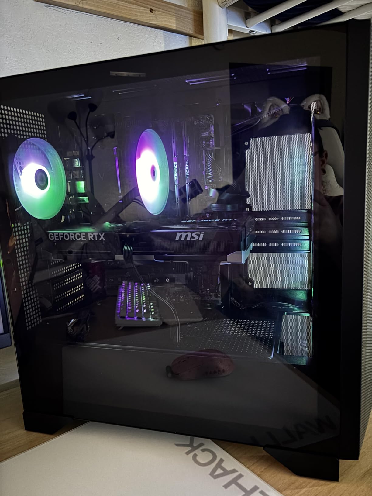 msi Aegis R2 AI Gaming Desktop: Intel Core Ultra 9 285, Geforce RTX 5070Ti, 32GB DDR5, 2TB M.2 NVMe SSD, Air Cooling, USB Type C, VR-Ready, Windows 11 Home customer photo 1