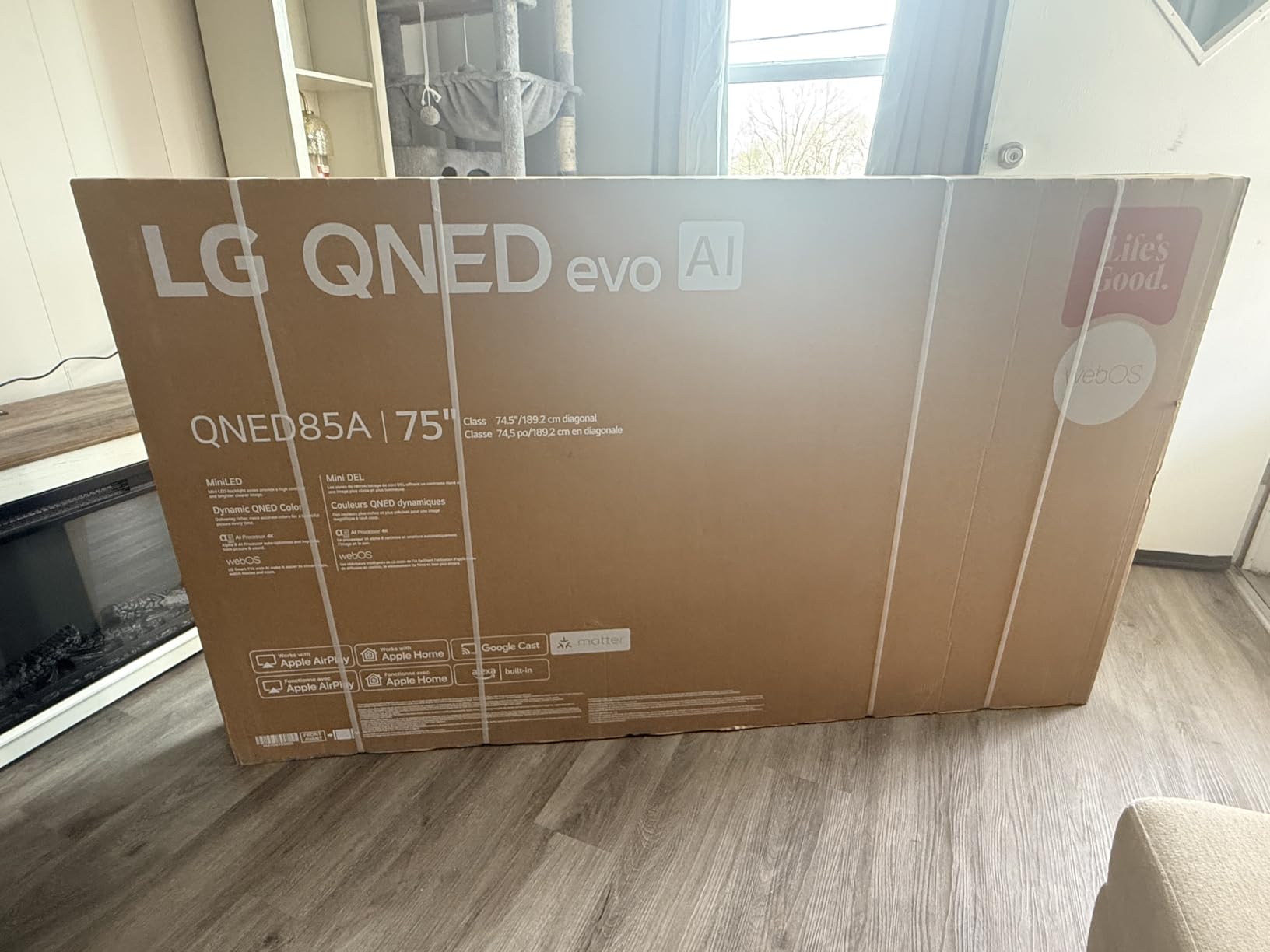 LG 75-Inch Class QNED evo AI QNED85A Series Mini LED 4K Smart TV w/AI Picture, AI Sound, HDR10, AI Super Upscaling 4K, Filmmaker Mode, Wow Orchestra, Alexa Built-in (75QNED85AUA, 2025) customer photo 1