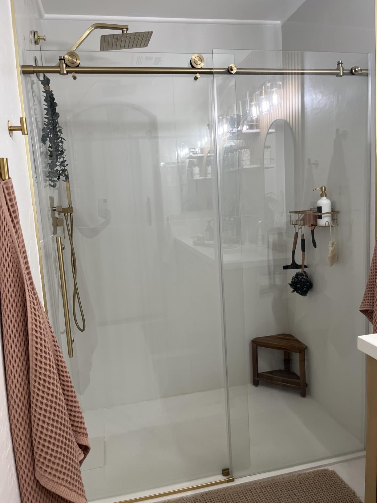 KPUY Frameless Shower Door, 55-60