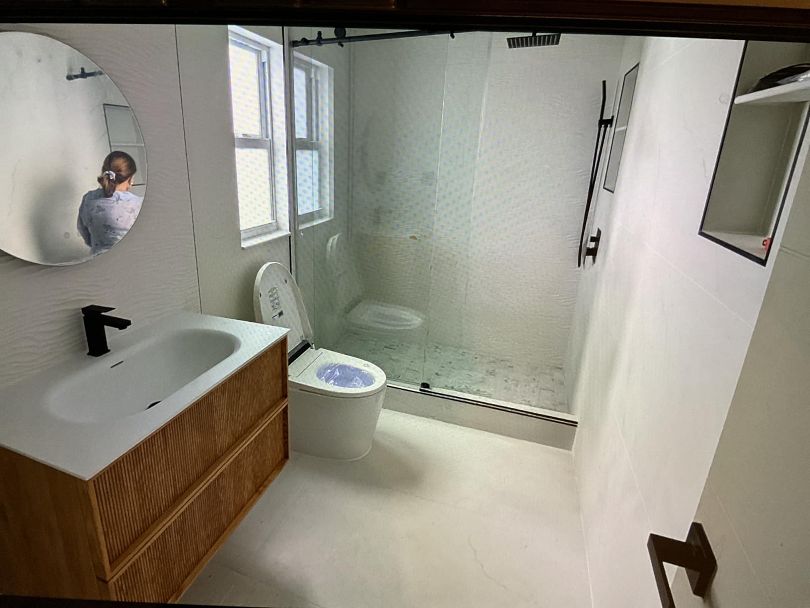 KPUY Frameless Shower Door, 55-60