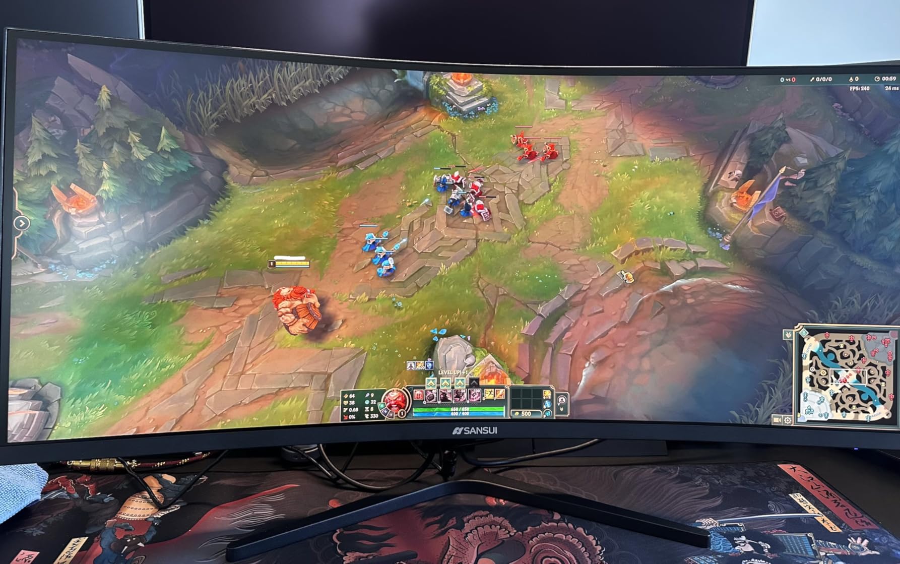SANSUI 34 Inch 240Hz Ultrawide Curved Gaming Monitor UWQHD 3440x1440, 21:9 2K Curved Monitor 1500R, HDR400 customer photo 1