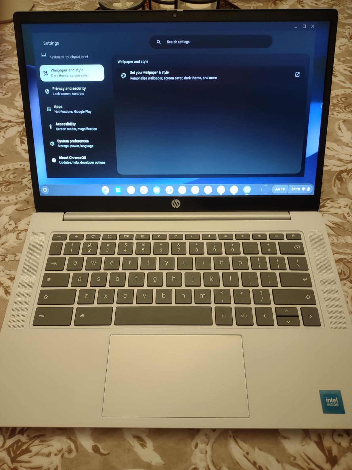 HP Chromebook 14 inch Laptop, HD Display, Intel Processor N100, 4 GB RAM, 64 GB eMMC, Intel UHD Graphics, Chrome OS, Glacier Silver, 14a-nf0019nr customer photo 2