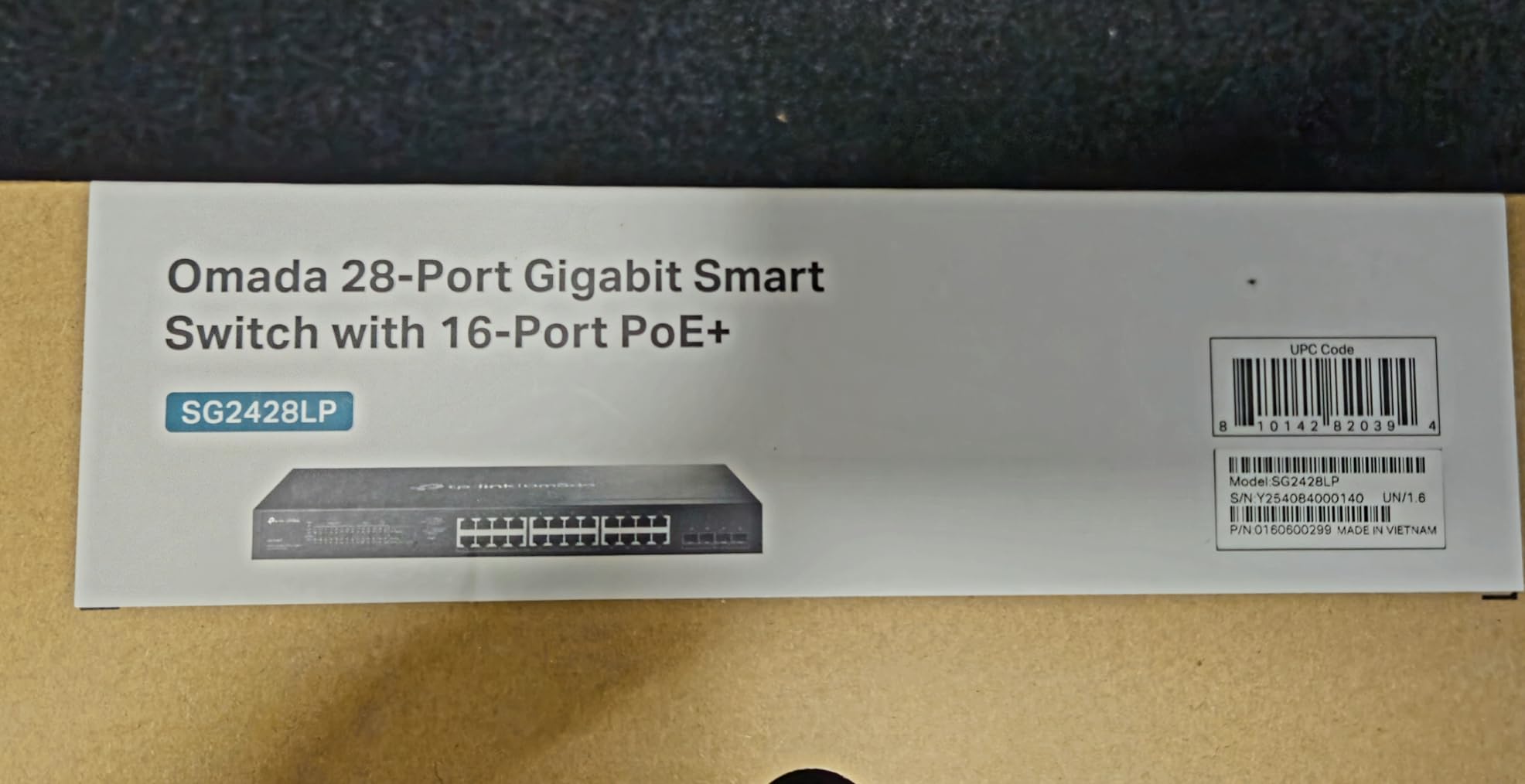 TP-Link Omada SG2428LP, 24 Port Gigabit PoE+ Managed Switch | 16 PoE+ Ports, 8 Non-PoE Ports, 4 SFP Ports, 150W Budget customer photo 2