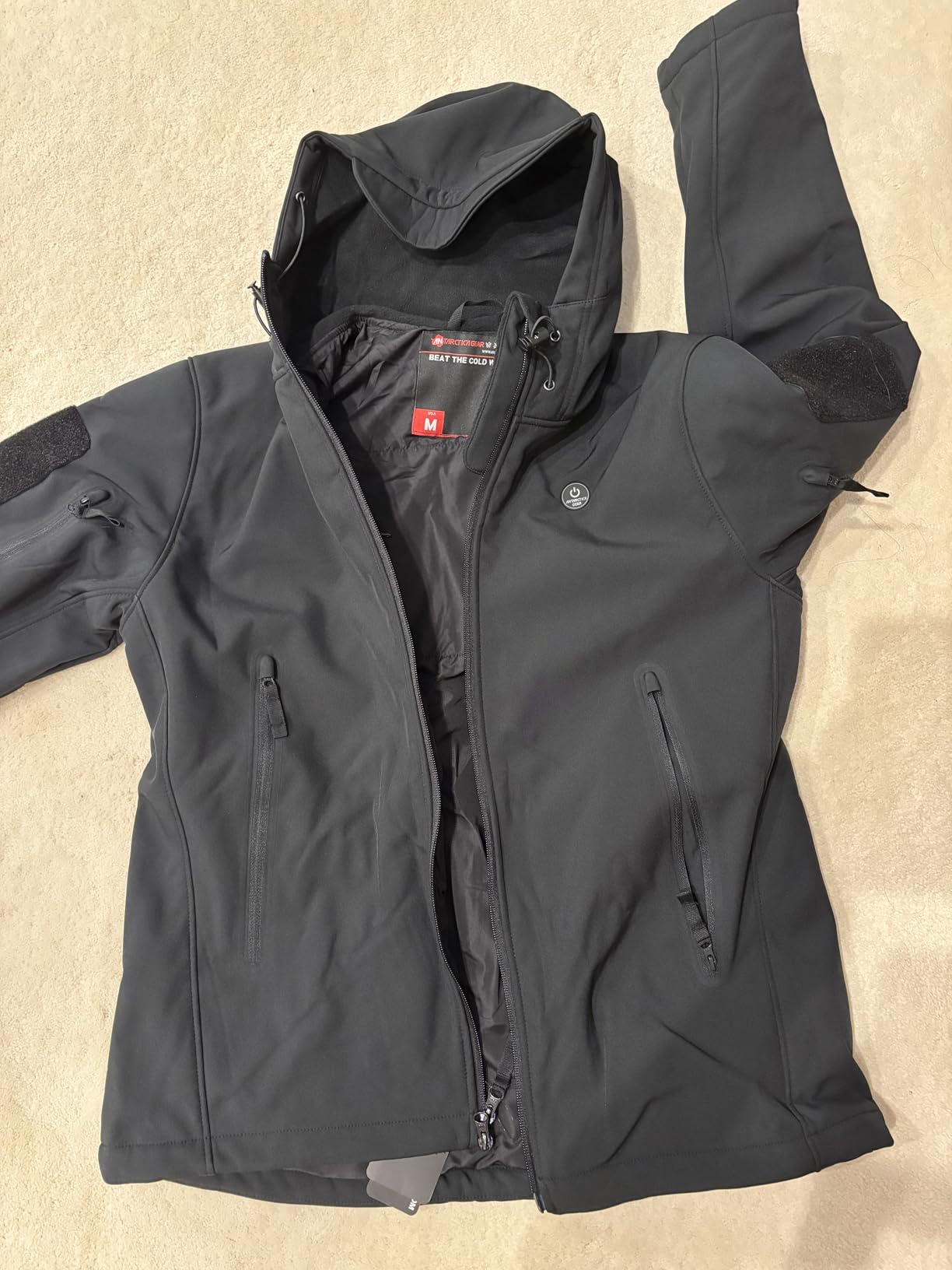 Heated Jacket for Women, Soft Shell Winter Coat with 12V 15000mAh Battery Pack, Hooded Heated Jacket customer photo 1