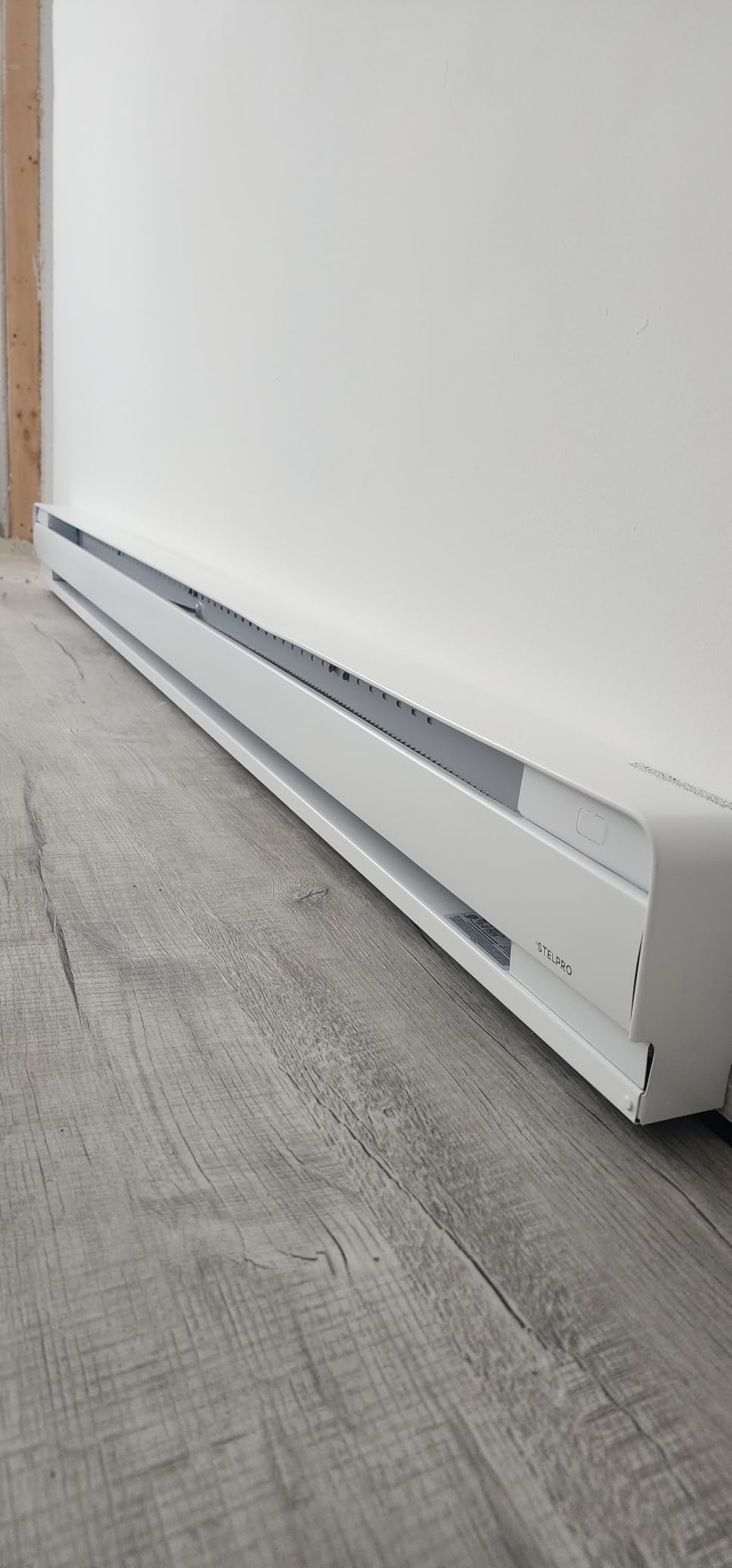 Stelpro Brava Electric Baseboard Heater - 1000W 240V - AB41002W - White | Whisper-quiet build, Heats up to 100 sq ft, Rounded corners protect kids and pets, Hardwired, Thermostat sold separately customer photo 2
