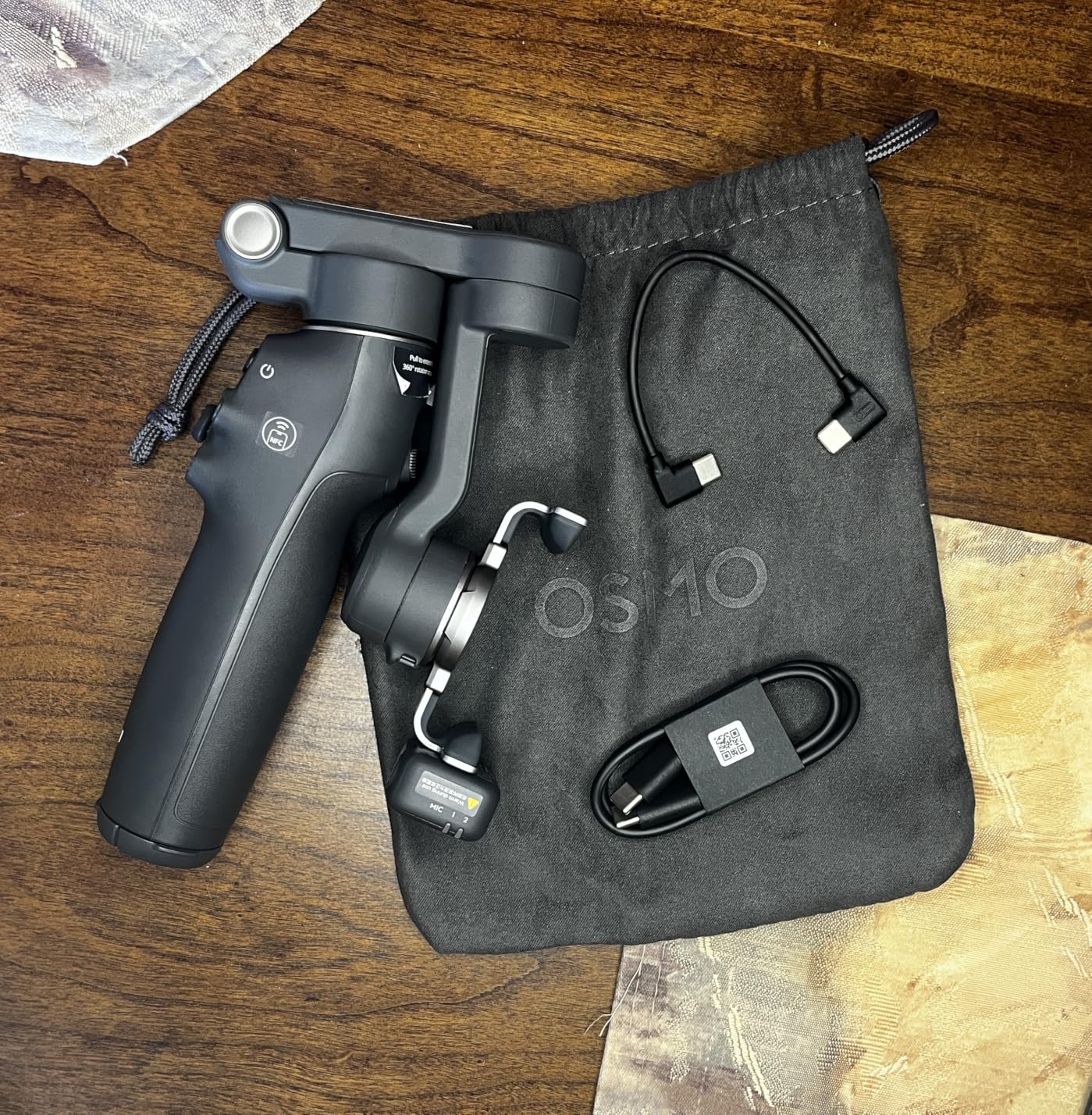 DJI Osmo Mobile 8 Gimbal Stabilizer for Phone, AI Native Tracking with Audio & Lighting, 360 Degree Pan Rotation, Built-in Extension Rod & Tripod, 10h Battery, Extension Rod customer photo 1