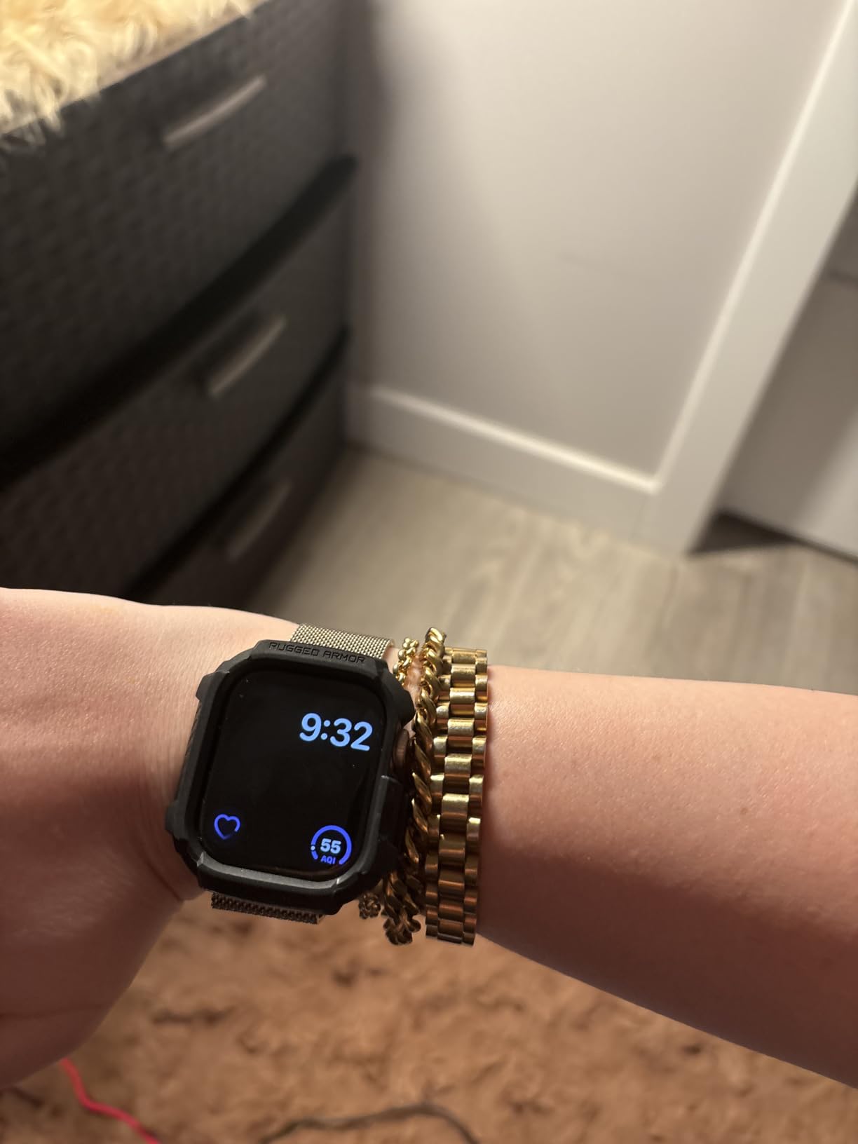 Apple Watch Series 11 [GPS 42mm] Smartwatch with Rose Gold Aluminum Case with Light Blush Sport Band - S/M customer photo 1
