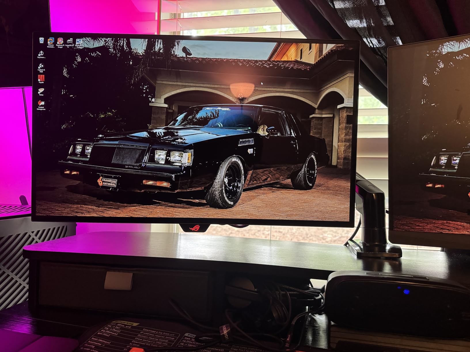 ASUS ROG XG27AQDMGR 27 Inch 1440p 240Hz Glossy OLED HDR Gaming Monitor | 0.03ms, OLED Care Pro, TrueBlack Glossy, Neo Proximity Sensor, ELMB Sync, DisplayHDR 400, DCI-P3 99%, for PS5 and Xbox customer photo 1
