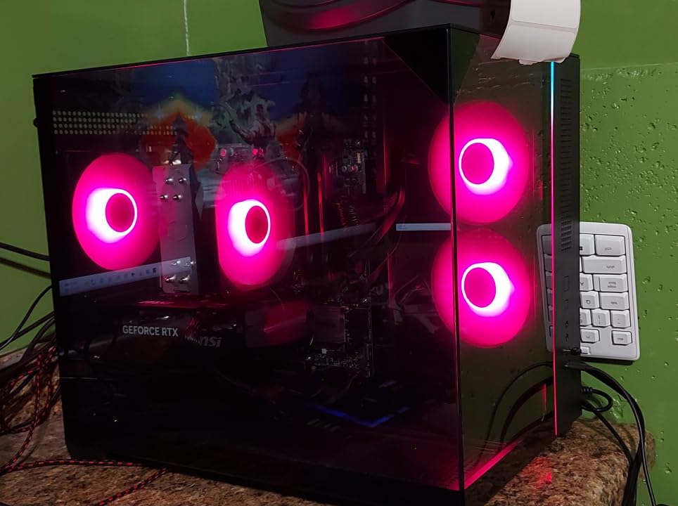 Skytech Gaming Crystal Gaming PC, AMD Ryzen 7 5700 3.7GHz, NVIDIA RTX 5060, 1TB NVMe SSD, 32GB DDR4 RAM 3200, 650W Gold PSU, Wi-Fi, Win 11 customer photo 1