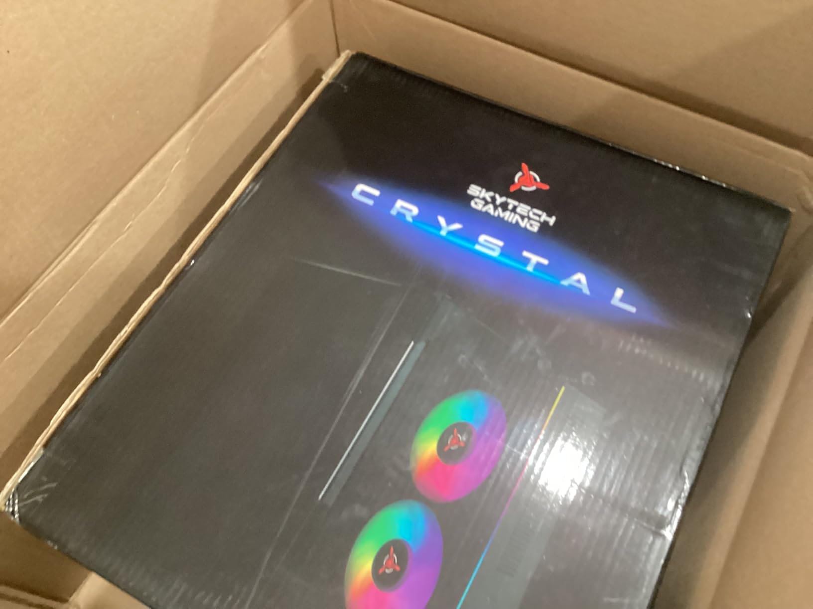 Skytech Gaming Crystal Gaming PC, AMD Ryzen 7 5700 3.7GHz, NVIDIA RTX 5060, 1TB NVMe SSD, 32GB DDR4 RAM 3200, 650W Gold PSU, Wi-Fi, Win 11 customer photo 2