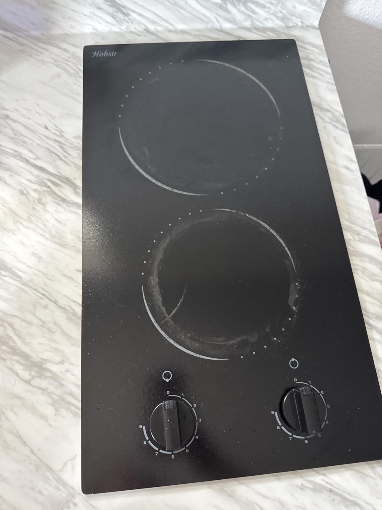 Hobsir 36 Inch Electric Cooktop with Downdraft Extractor, 4 Burners Glass Radiant Stovetop 7400W, 9 Power Levels, Cook top with BBQ, Timer, Pause, Safety Lock, 240V(No Exhaust Pipe Required) customer photo 1