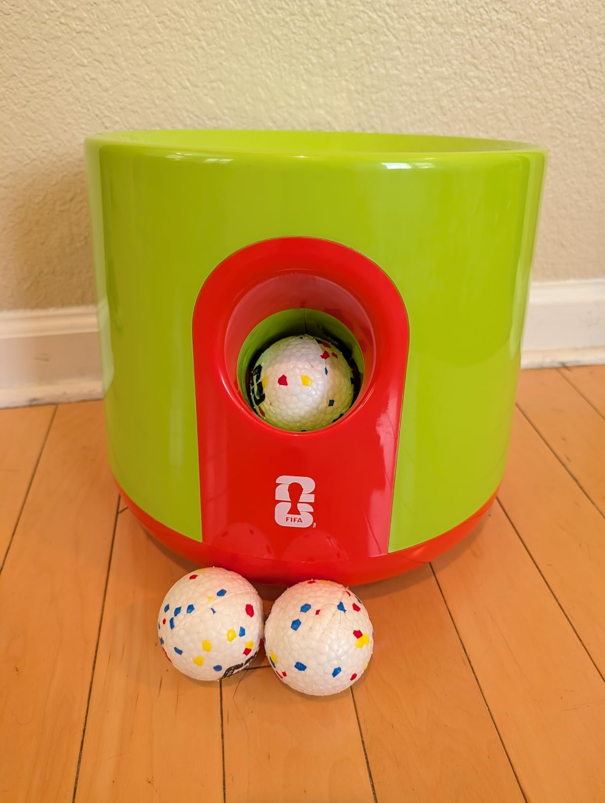 Official FIFA World Cup 2026 Edition - Dog Automatic Ball Launcher for Large Dogs Ball Thrower Machine Outdoor Indoor Use Interactive Dog Toy, Included 3 Rubber Fetch Soccer Balls customer photo 2