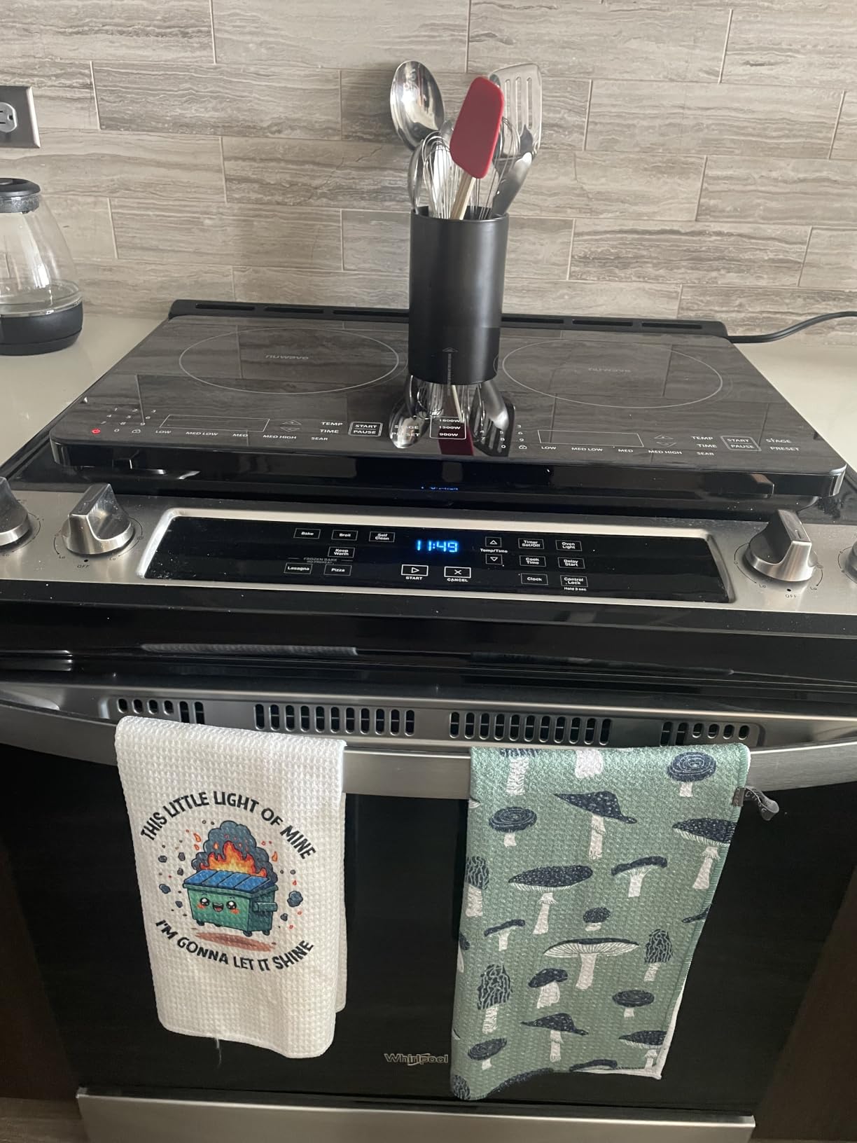 Nuwave PIC Double Pro Induction Cooktop, IMD Touch Controls, 30603V01 | Patented Dynamic Wattage Technology, Seamless Single Ceramic Glass Surface, Dual 8