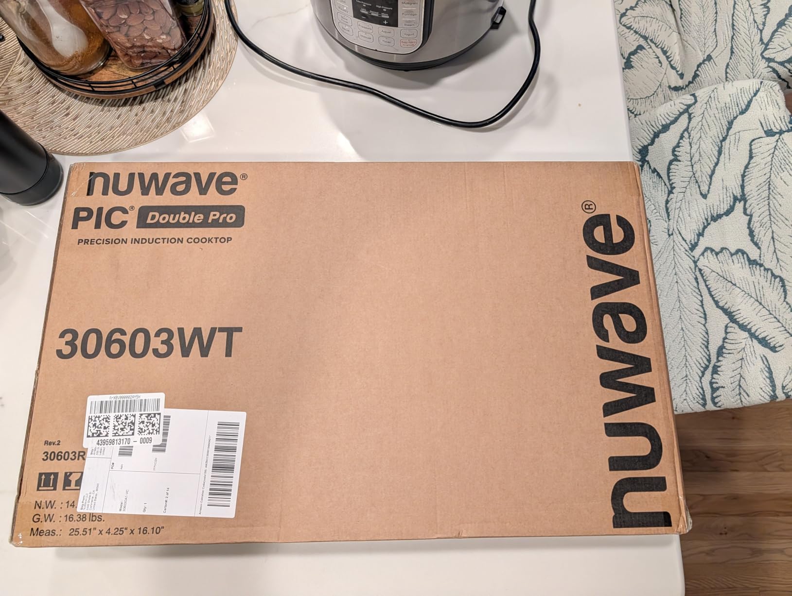 Nuwave PIC Double Pro Induction Cooktop, IMD Touch Controls, 30603V01 | Patented Dynamic Wattage Technology, Seamless Single Ceramic Glass Surface, Dual 8